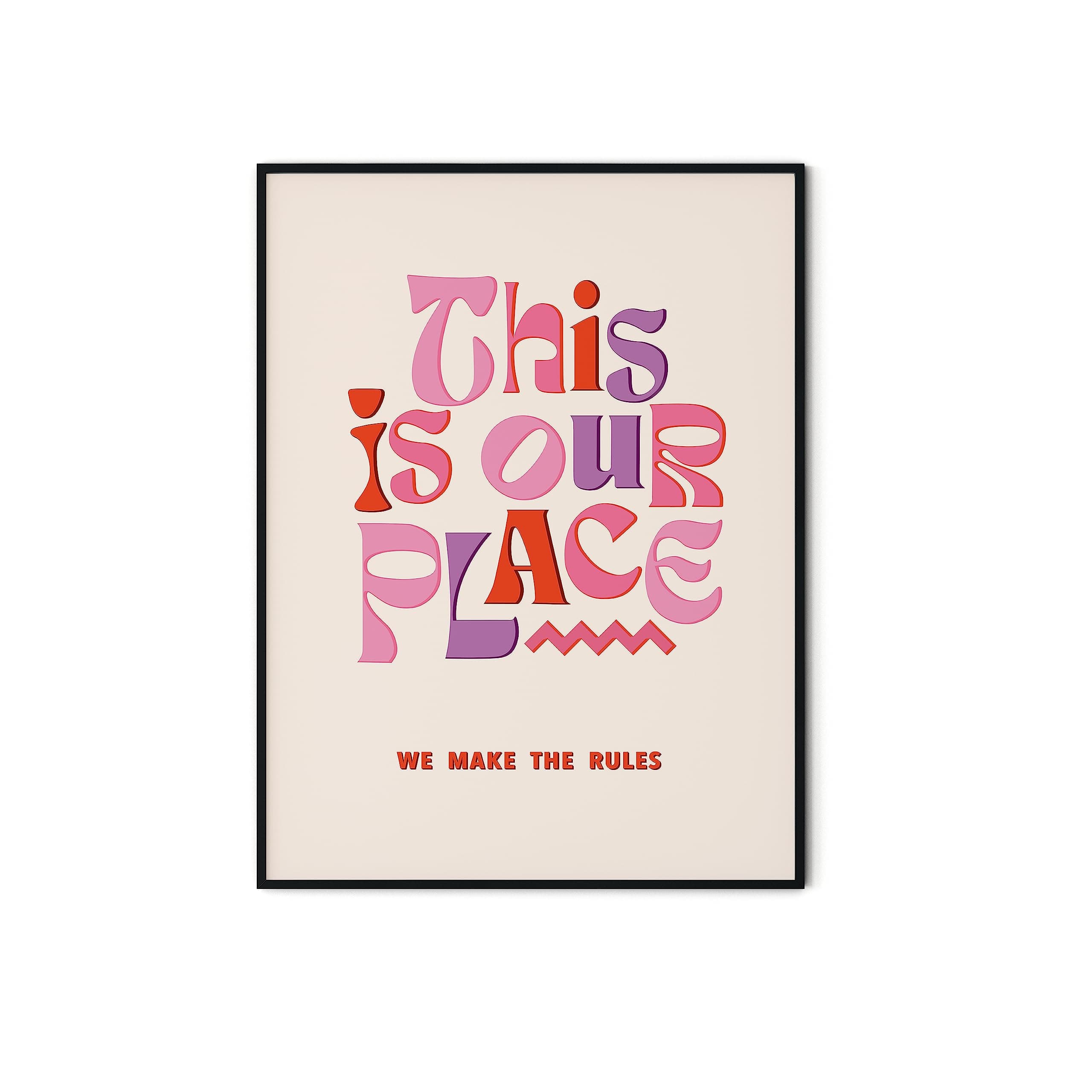 TwoDays Taylor Room Decor Aesthetic, Lyrics Poster for Bedroom, This Is Our Place Prints, Music Art Wall Decor for Girls, Large Vintage Birthday Decorations. (12" x 16", UNFRAMED)