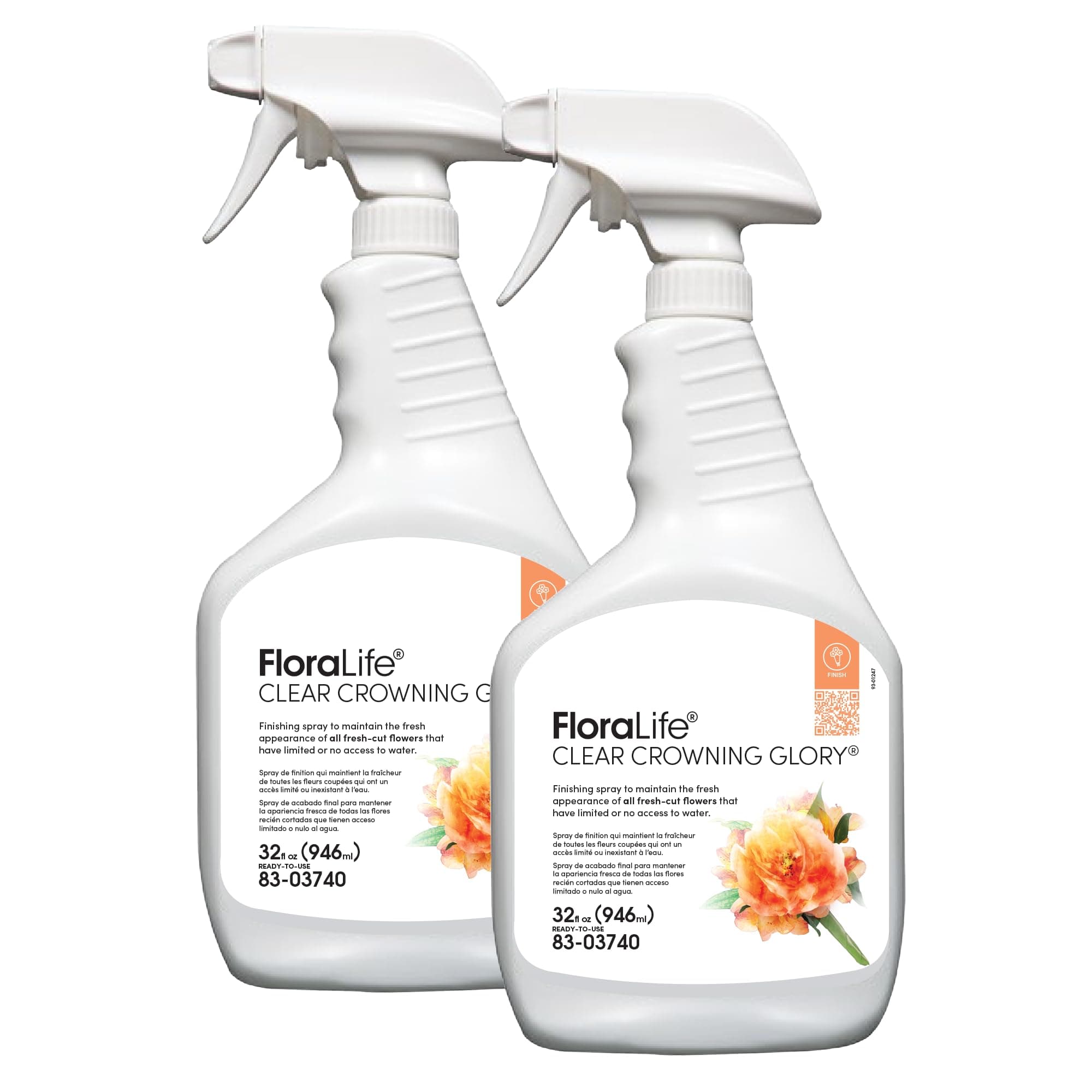 Crowning Glory Flower Spray 32 fl oz Two Bottles