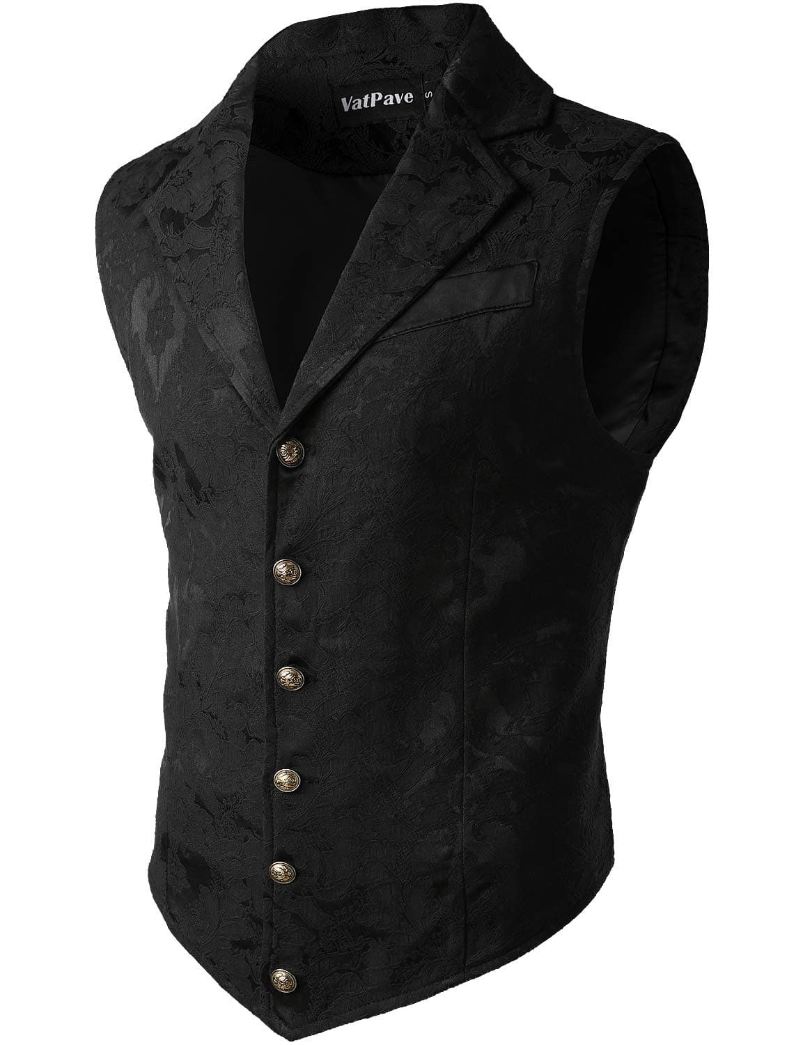 Mens Victorian Suit Vest Steampunk Gothic Waistcoat