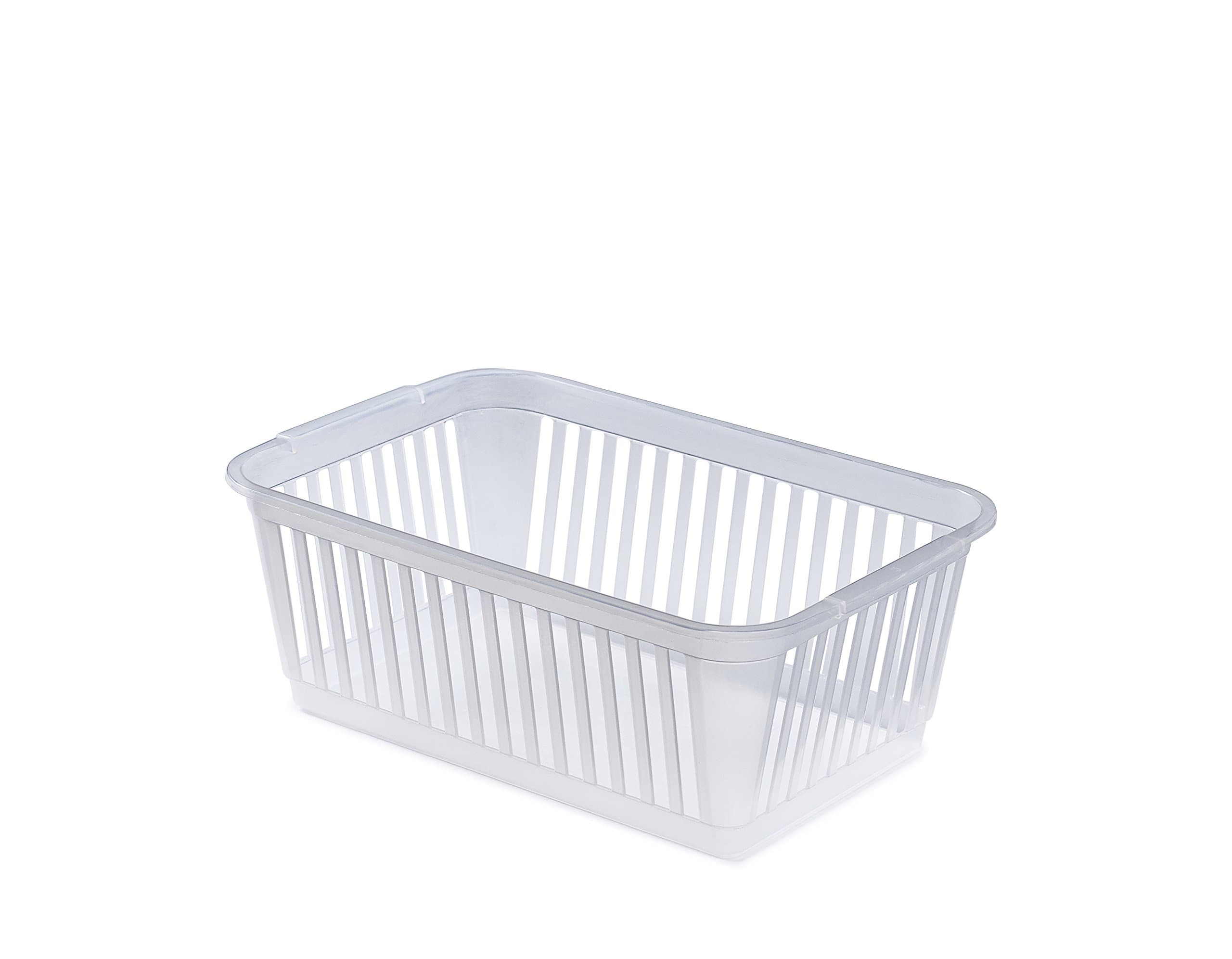 30cm Clear Plastic Handy Basket Storage Basket - Set Of 6