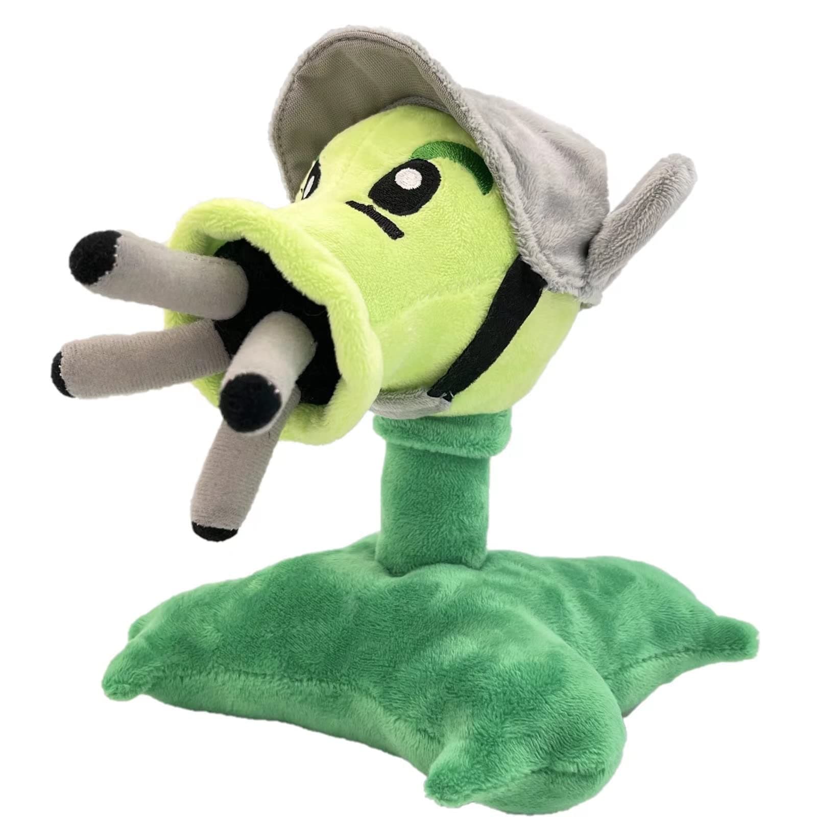 Dyharnsty Plants vs Zombies Gatling Pea Shooter Plush Toys - Soft Figure Dolls PVZ Set