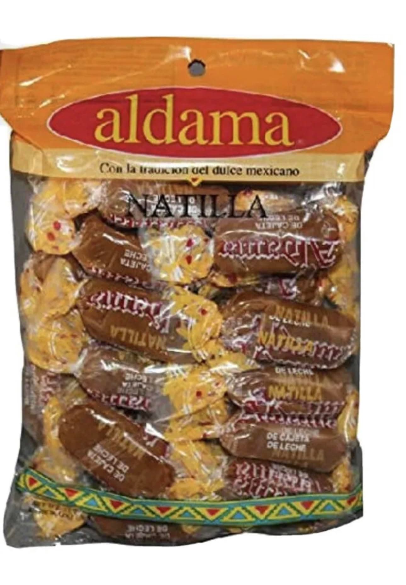 Mexican Natillas Milk-candy (cajeta) - Each bag contains 20 units.
