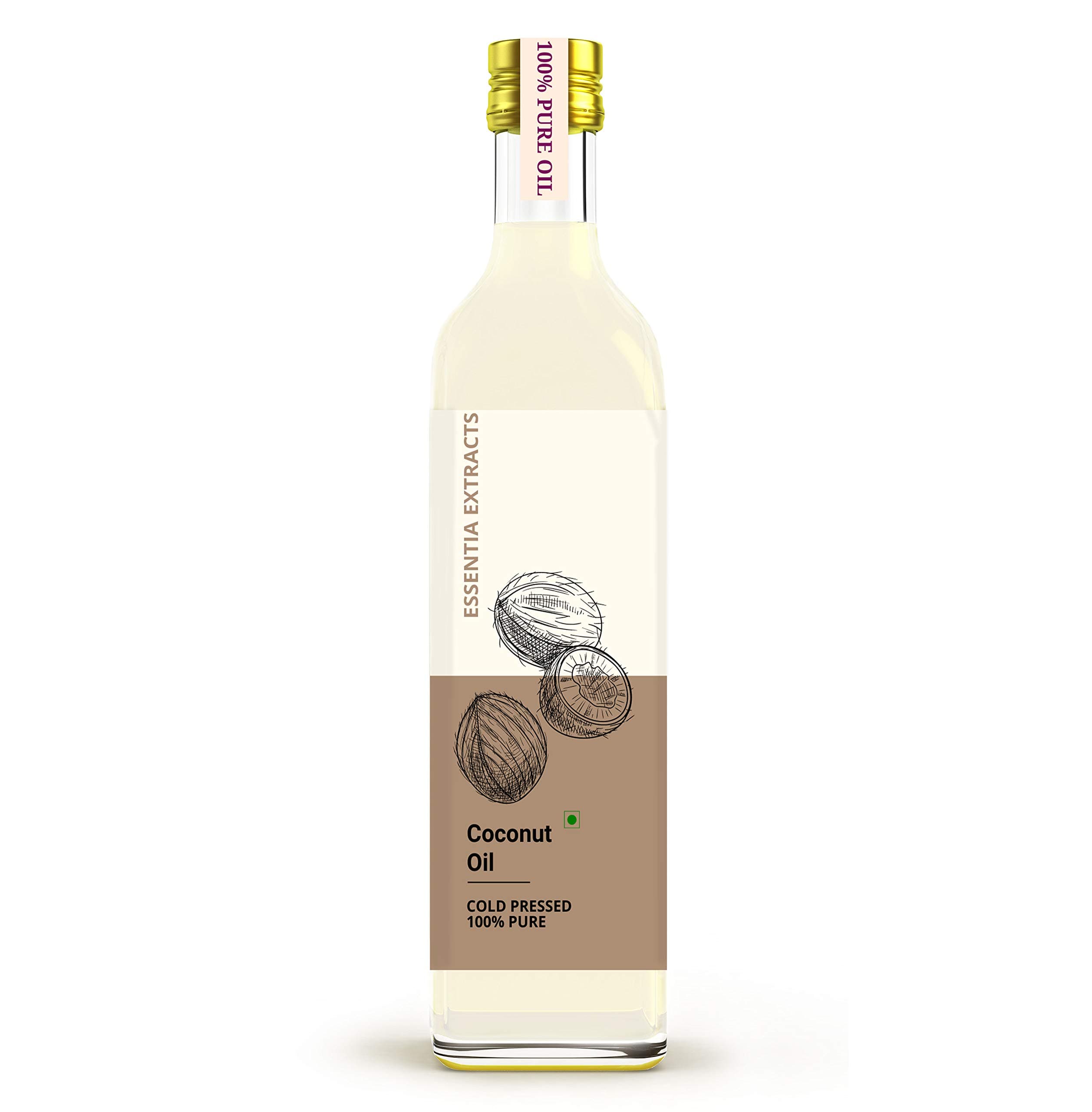 Essentia Extracts Virgin Coconut Oil for Babies, Body & Hair Massage | 100% Pure & Cold-Pressed (500 ML)