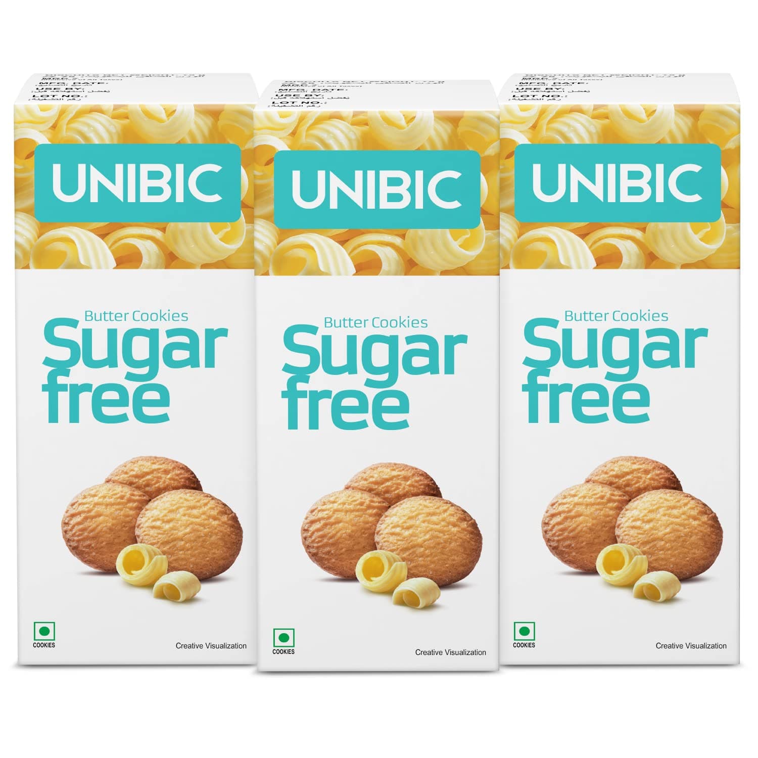 Unibic Foods Sugar Free Butter, 75G (Pack Of 3) - Butter, 450 Gm