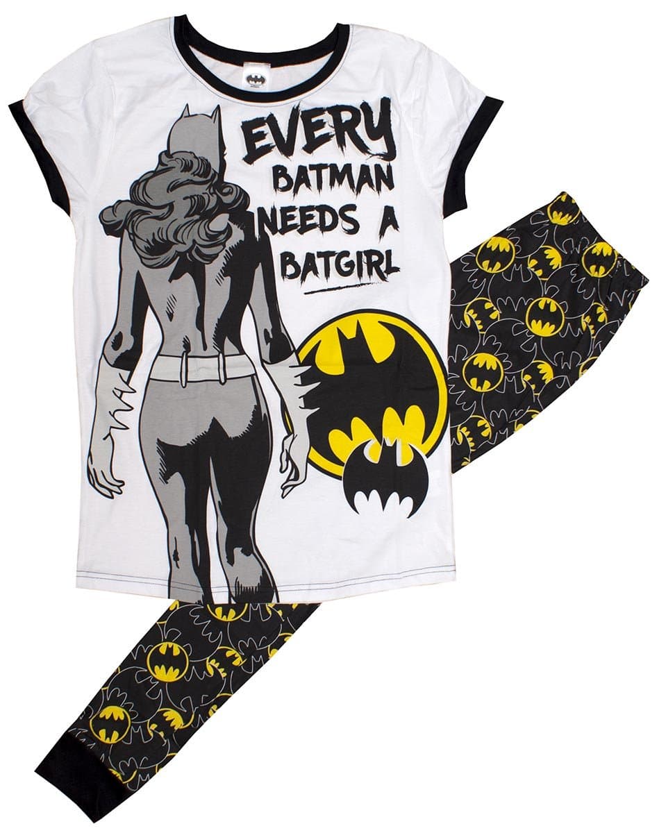 Womens Official DC Every Batman Needs a Batgirl Pyjamas Plus Sizes from 8 to 22