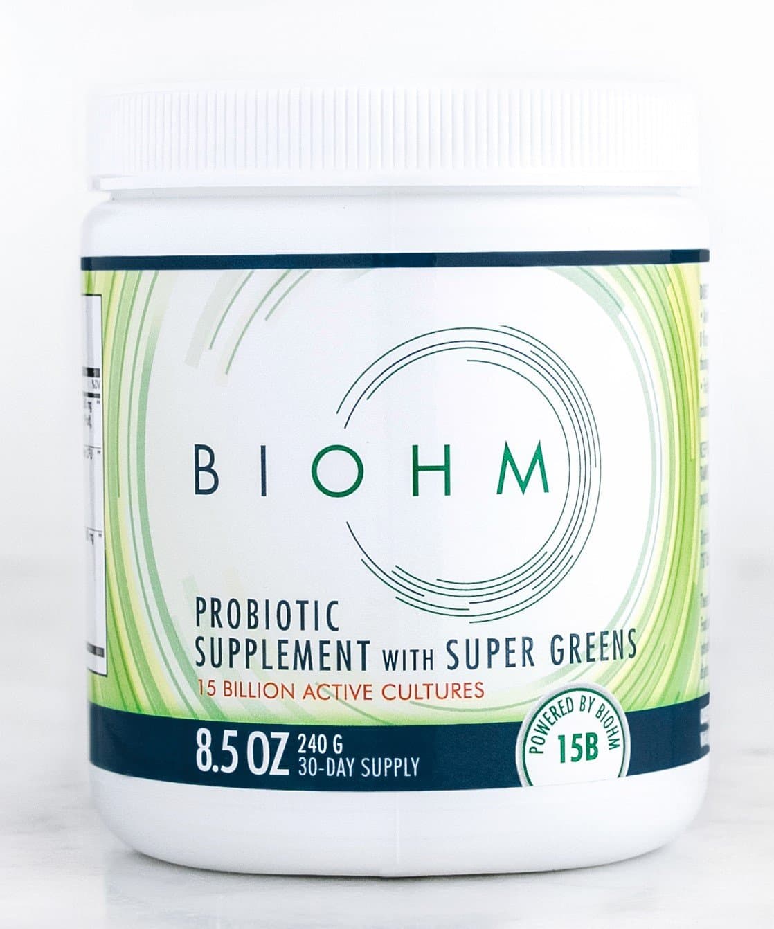 BIOHM Super Greens: 15 Percent Off 2 or More Mix Match. HSA Eligible. Great Tasting Superfood Powder with 31 Organic Plant Extracts Plus Probiotics Prebiotics. Easy To Drink. 30 Day Supply.