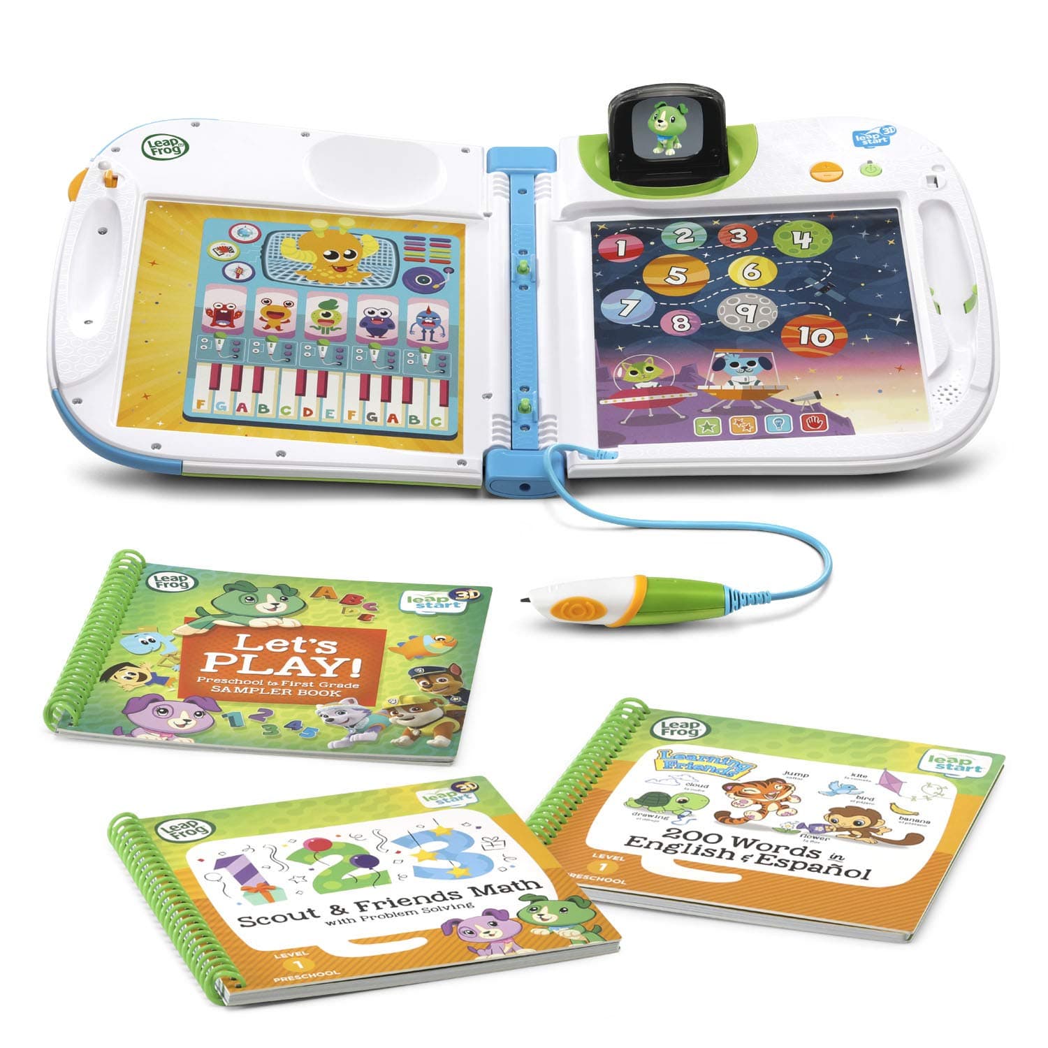 LeapFrog LeapStart 3D Interactive Learning System Age 2+ & 2 Book Combo Pack: Learning Friends and Scout & Friends Math