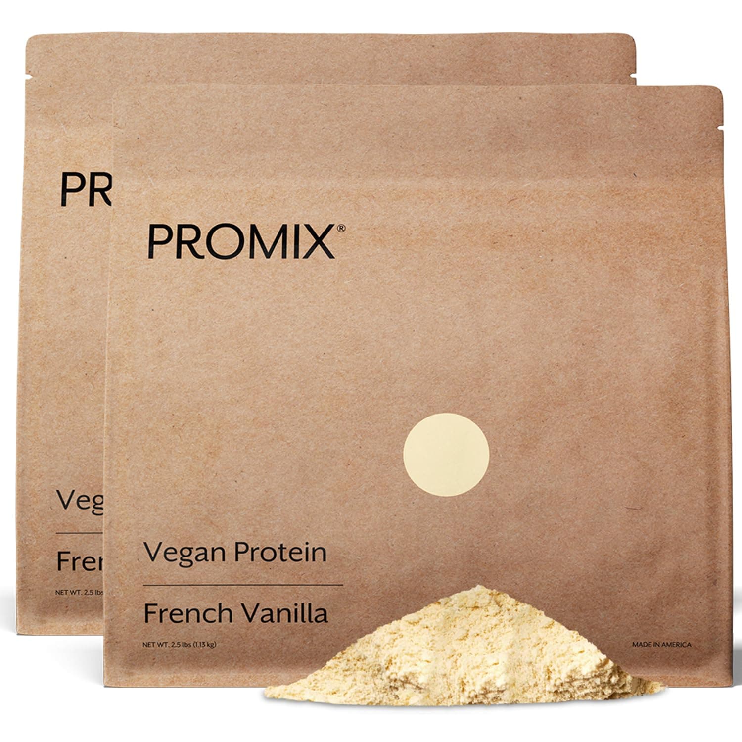 ProMix Nutrition Vegan Protein Powder, 25g Plant Based Canadian Yellow Pea Protein, Vitamin B12, BCAAs - Vanilla - 5lb Bulk