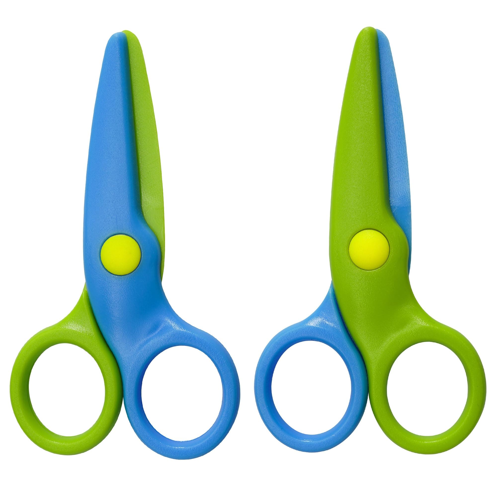 CCR Children Safety Scissors Set Preschool Toddler Scissors Kids for Arts & Crafts, Art Craft Child-Safe,Pack of 2
