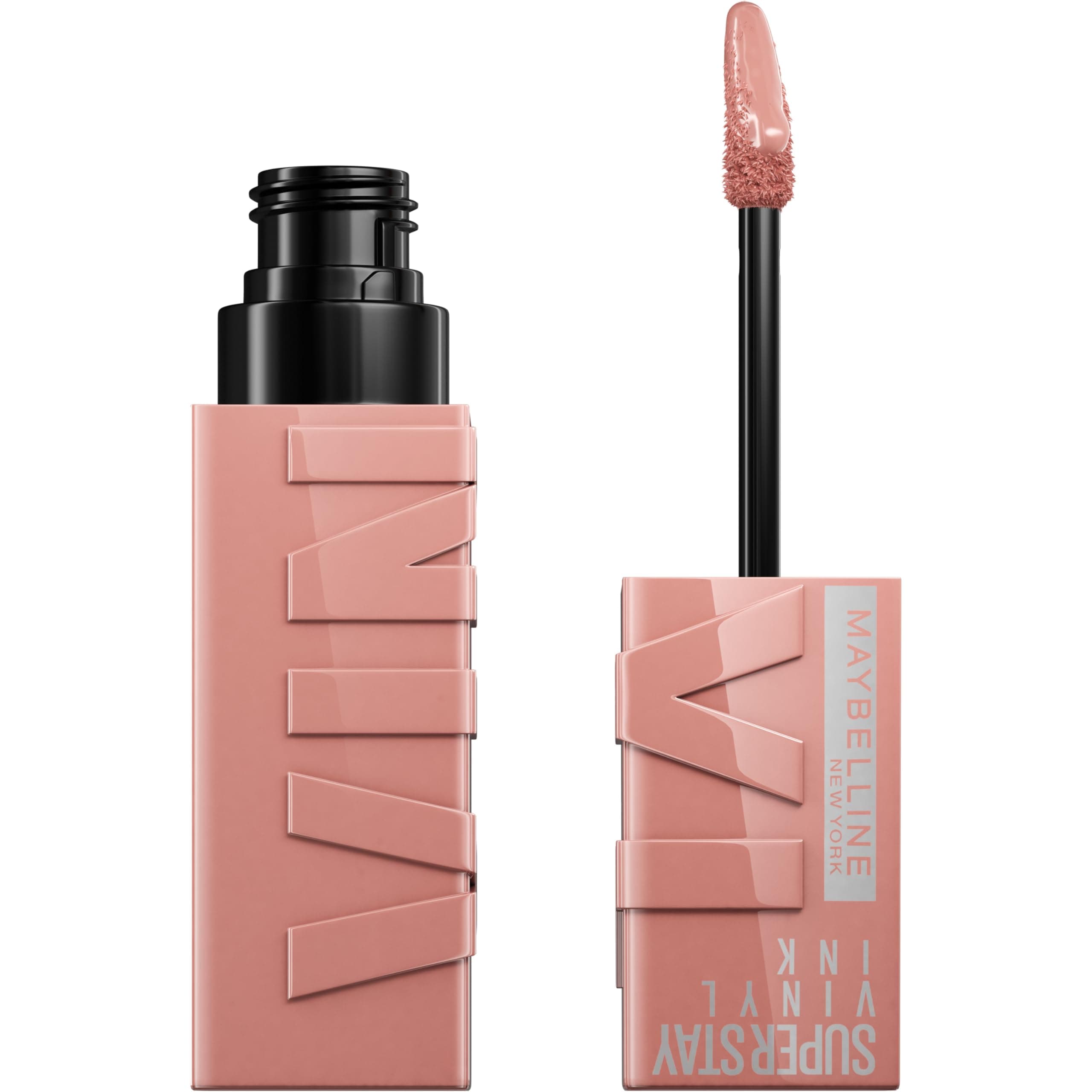 Maybelline New York Super Stay Vinyl Ink Nudes Longwear Transfer Proof Gloss Lipstick, Captivated