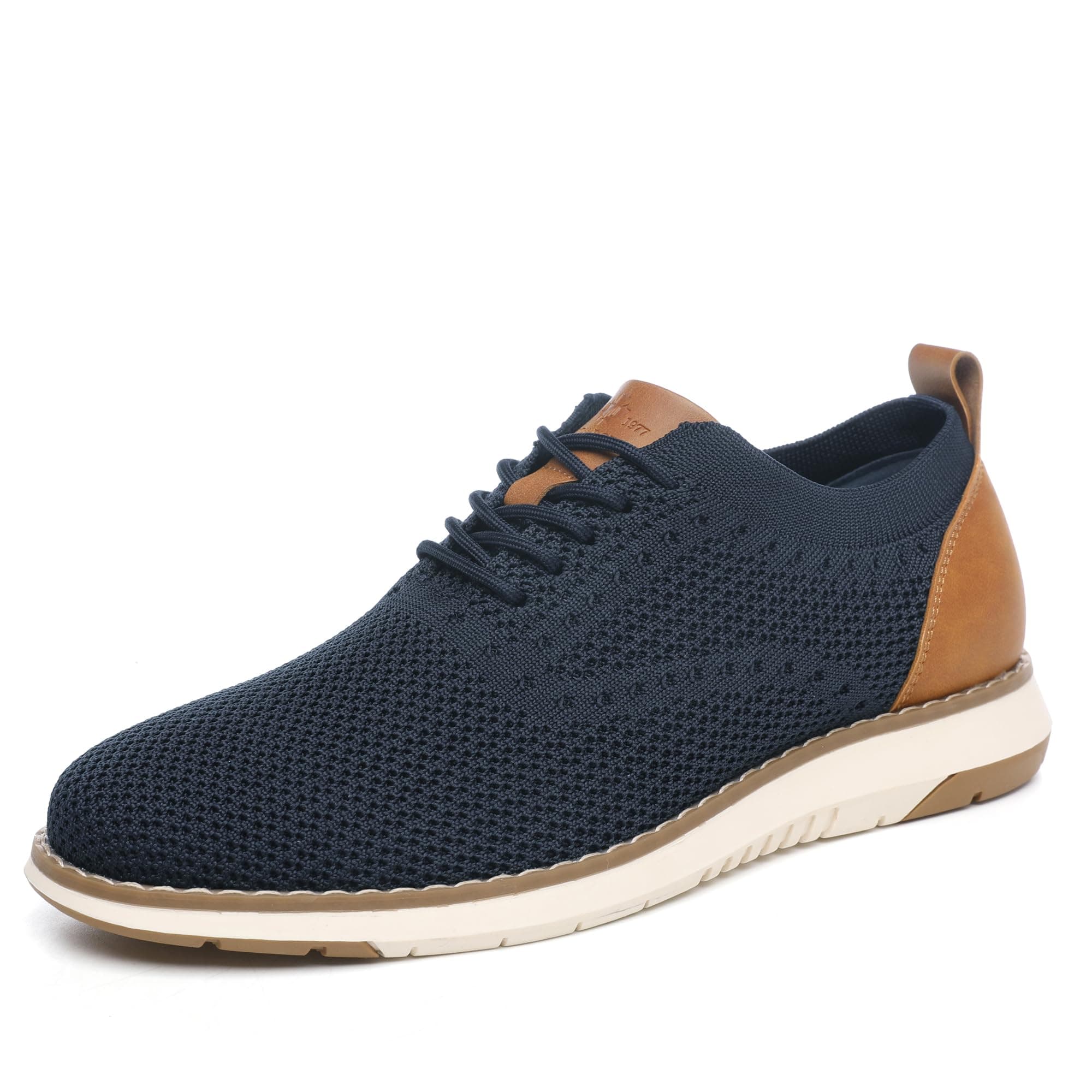 DECARSDZ Casual Dress Shoes for Men Fashion Lace-Up Mesh Fabric Oxfords Breathable Lightweight for Daily Walking Breeze Sneakers