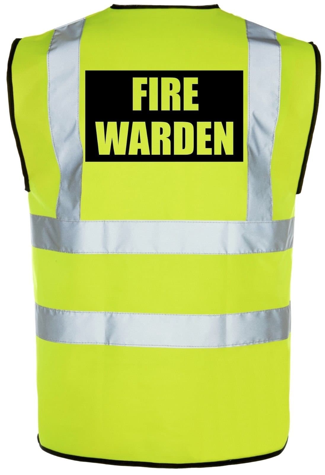 FIRE Warden Hi-Vis High-Viz Visibility Safety Vest/Waistcoat | Yellow/Orange
