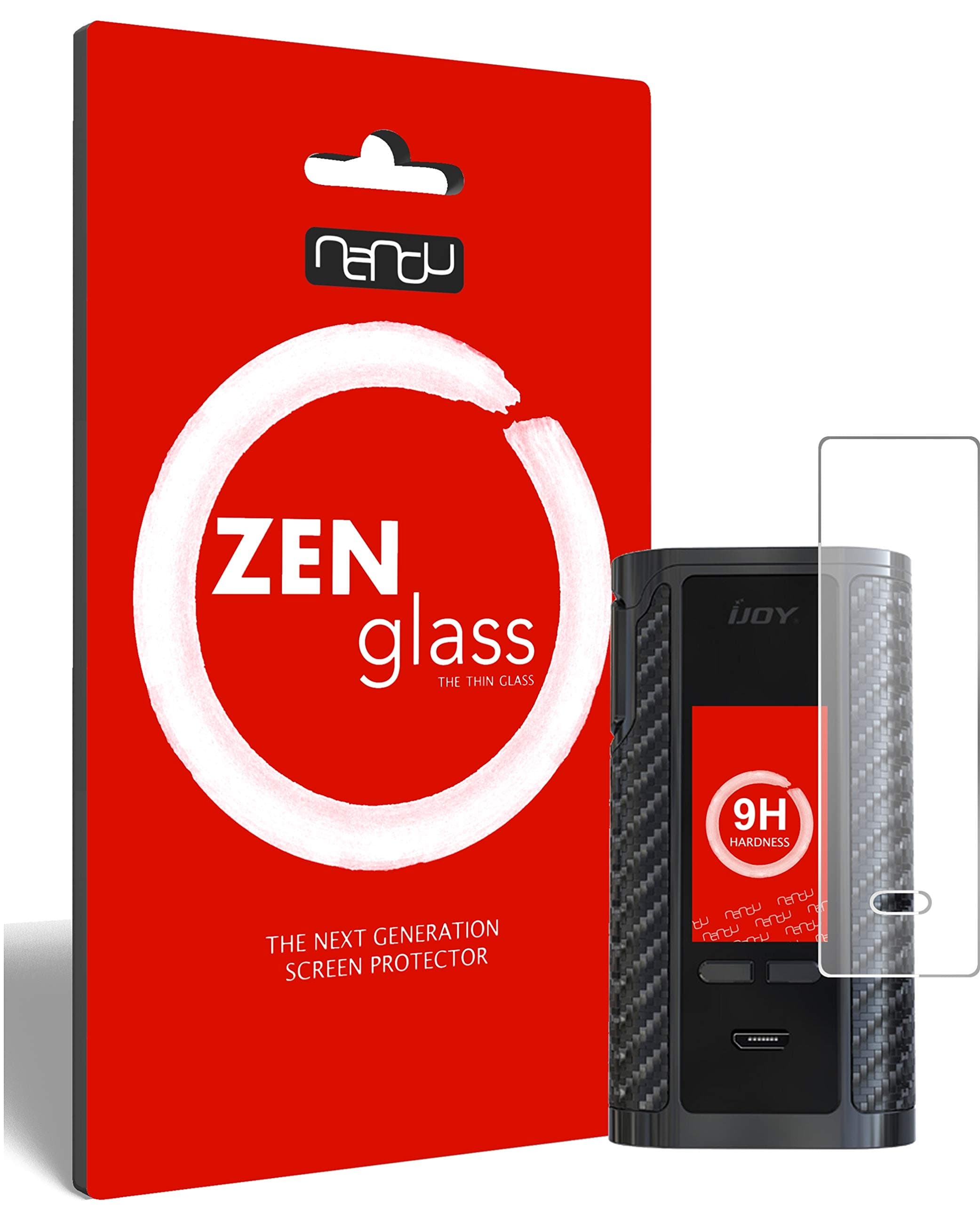 ZenGlassnandu I Flexible Glass Film compatible with iJoy Captain PD270 I Screen Protector 9H