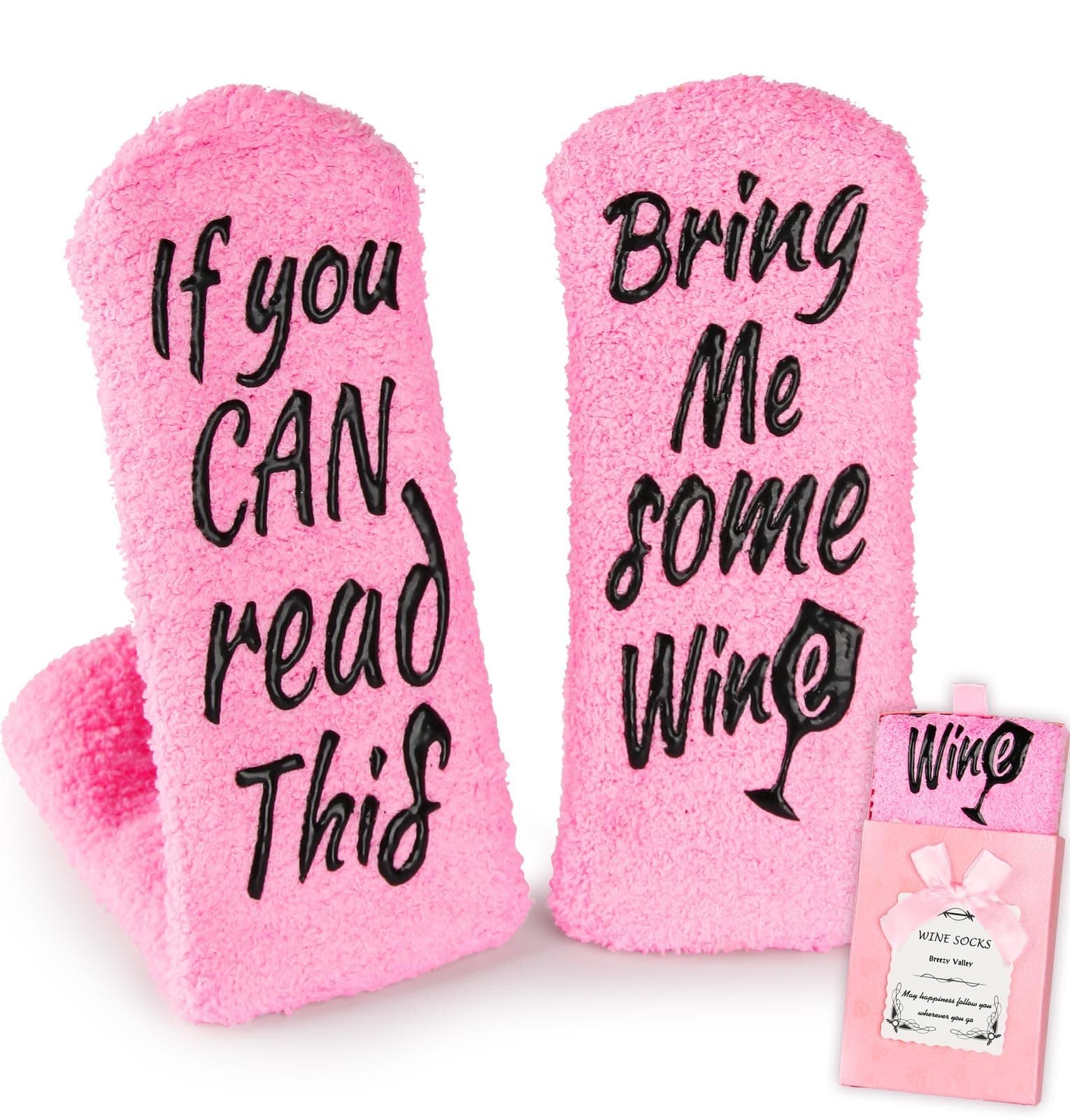 Wine Socks for Women - Novelty Gift for Mom, Grandma, Female Friends - Valentines, Retirement, Birthday