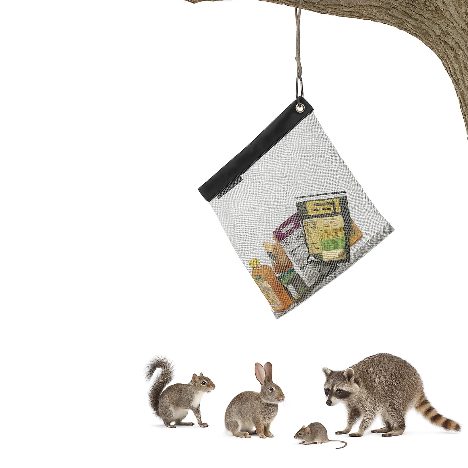 Rodent Proof Bear Bags - Ultralight Stainless Steel Mesh Bag for Camping Food Storage - Sturdy and Rust-Resistant Sack with Lock and Grommet For Easy Hanging