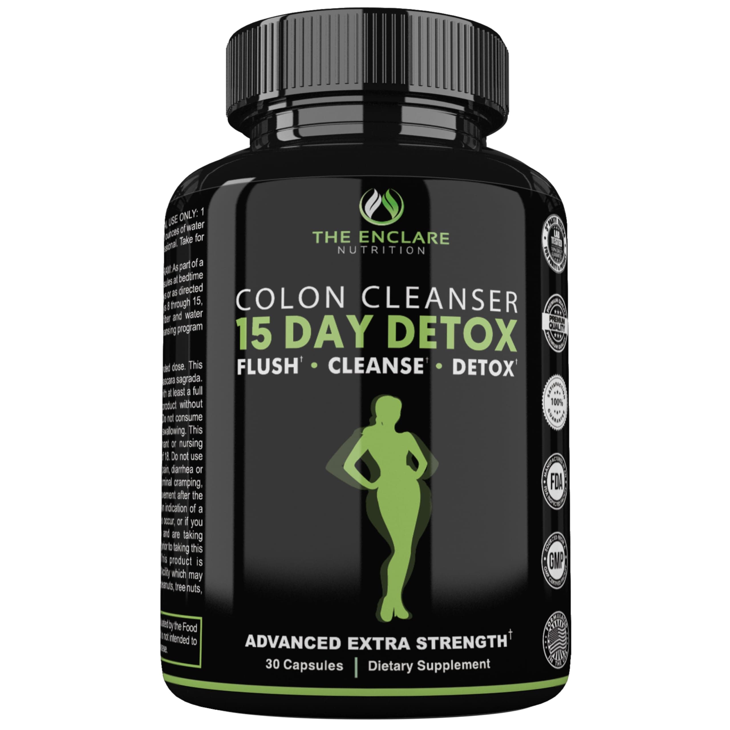 Colon Cleanse 15 Day Gut Cleanse Pills - Colon Cleanser for Women & Men - Psyllium Probiotic Laxatives for Constipation, Bloating Relief, Detox Cleanse Weight Loss Support (1)
