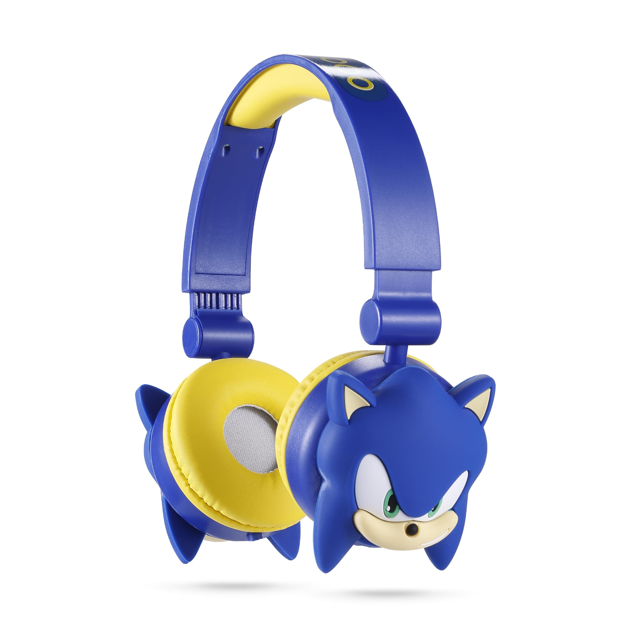 Sonic The Hedgehog - Kids Bluetooth Headphones, Wireless & Wired Over-Ear Headphones with Safe Volume, Adjustable Headband, Rechargeable Battery & Stereo Sound – Perfect for School, Home, & Travell