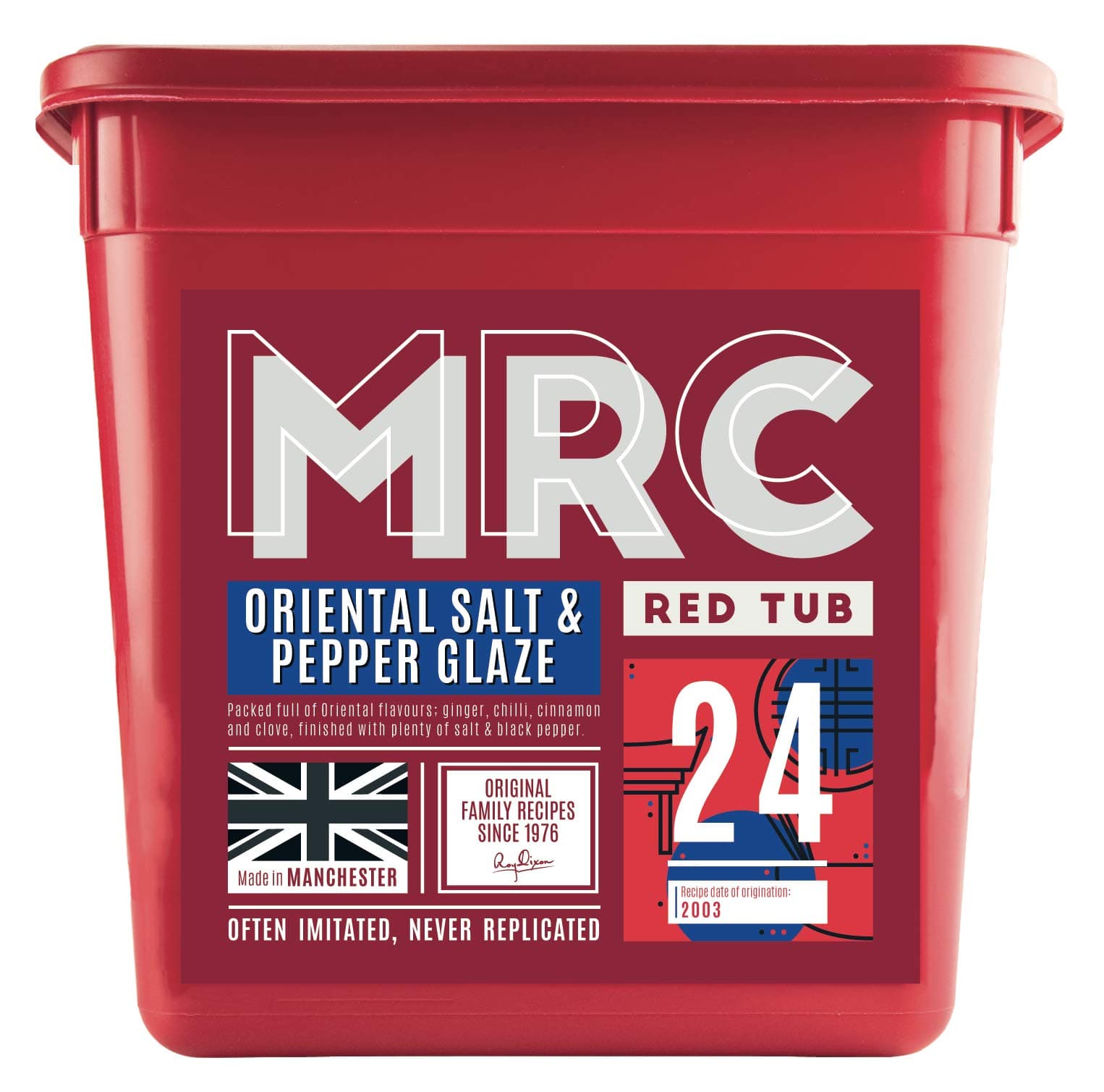 MRC Oriental Salt & Pepper Glaze 2.5kg – Professional Salt & Pepper Pork, Beef or Chicken Seasoning – Spicy & Aromatic Bulk Marinade – Free from MSG, Preservatives & Additives – Made in Manchester
