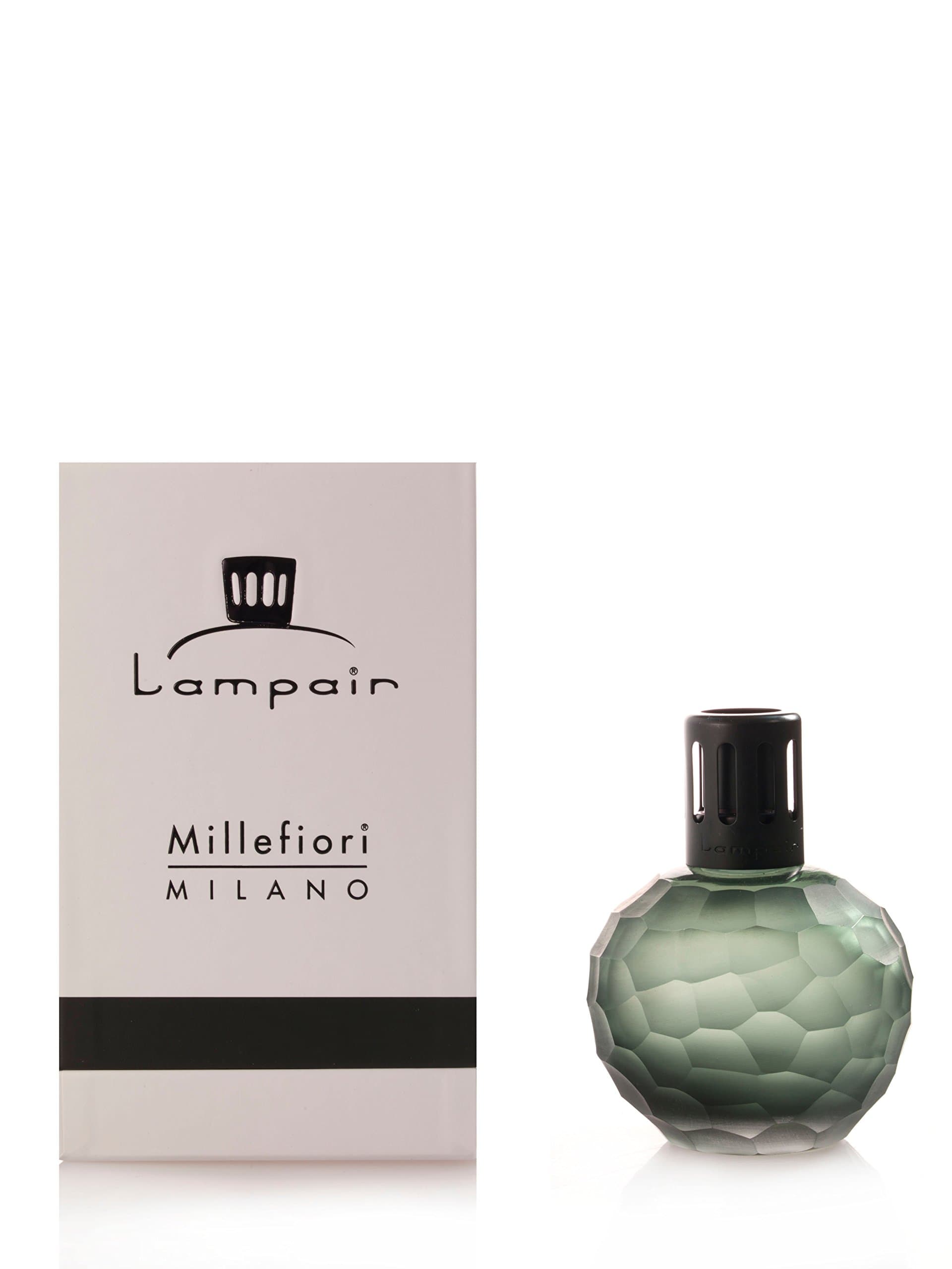 Millefiori Milano Carved Catalytic Lamp, Green