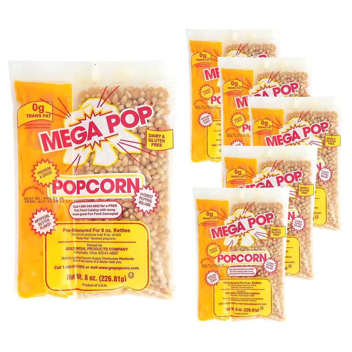 Popcorn 8 Oz - 4 Count