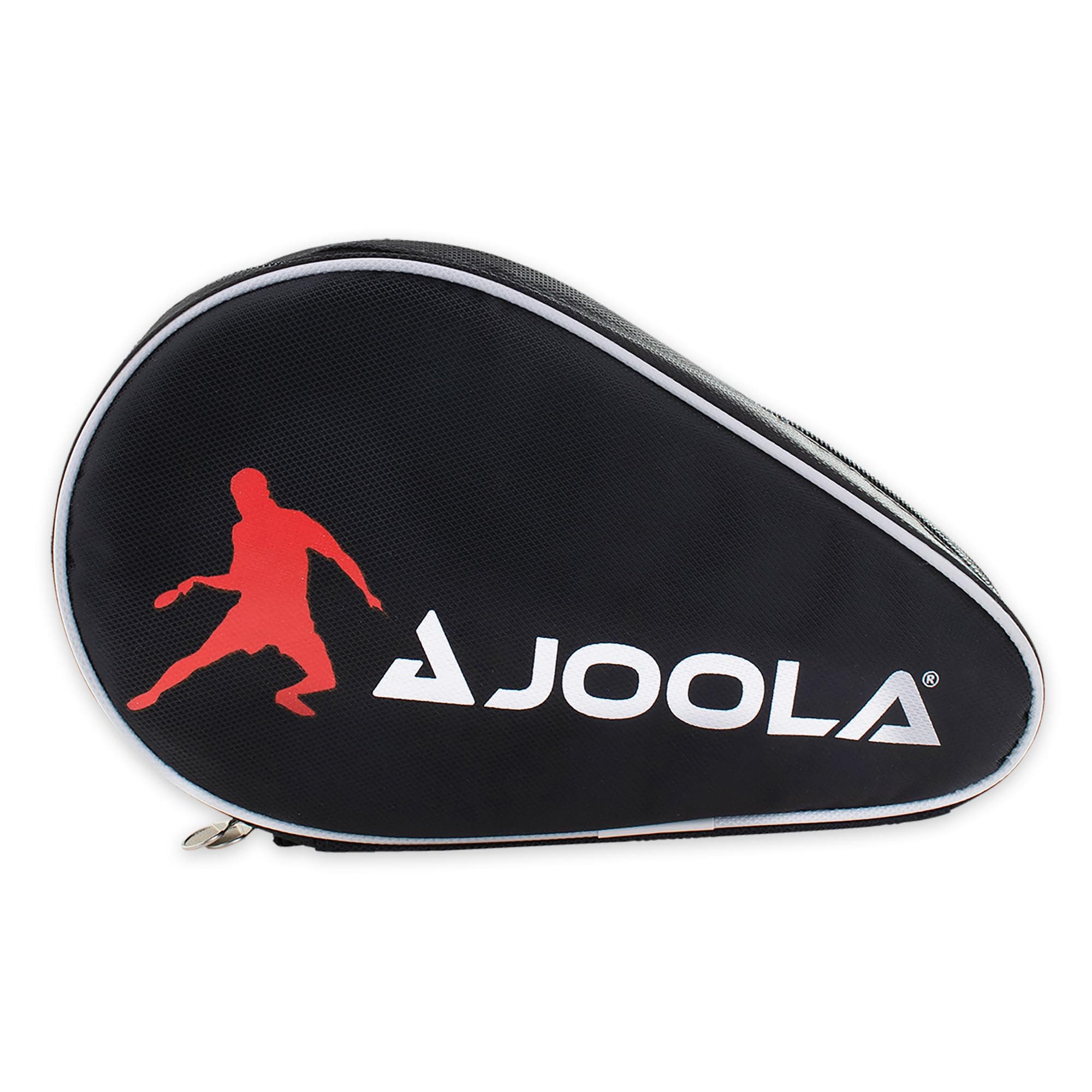 JOOLA 80505 Table Tennis Bat Cover Pocket Double - Water-Repellent - Black/Red - 28 x 17 x 4 cm