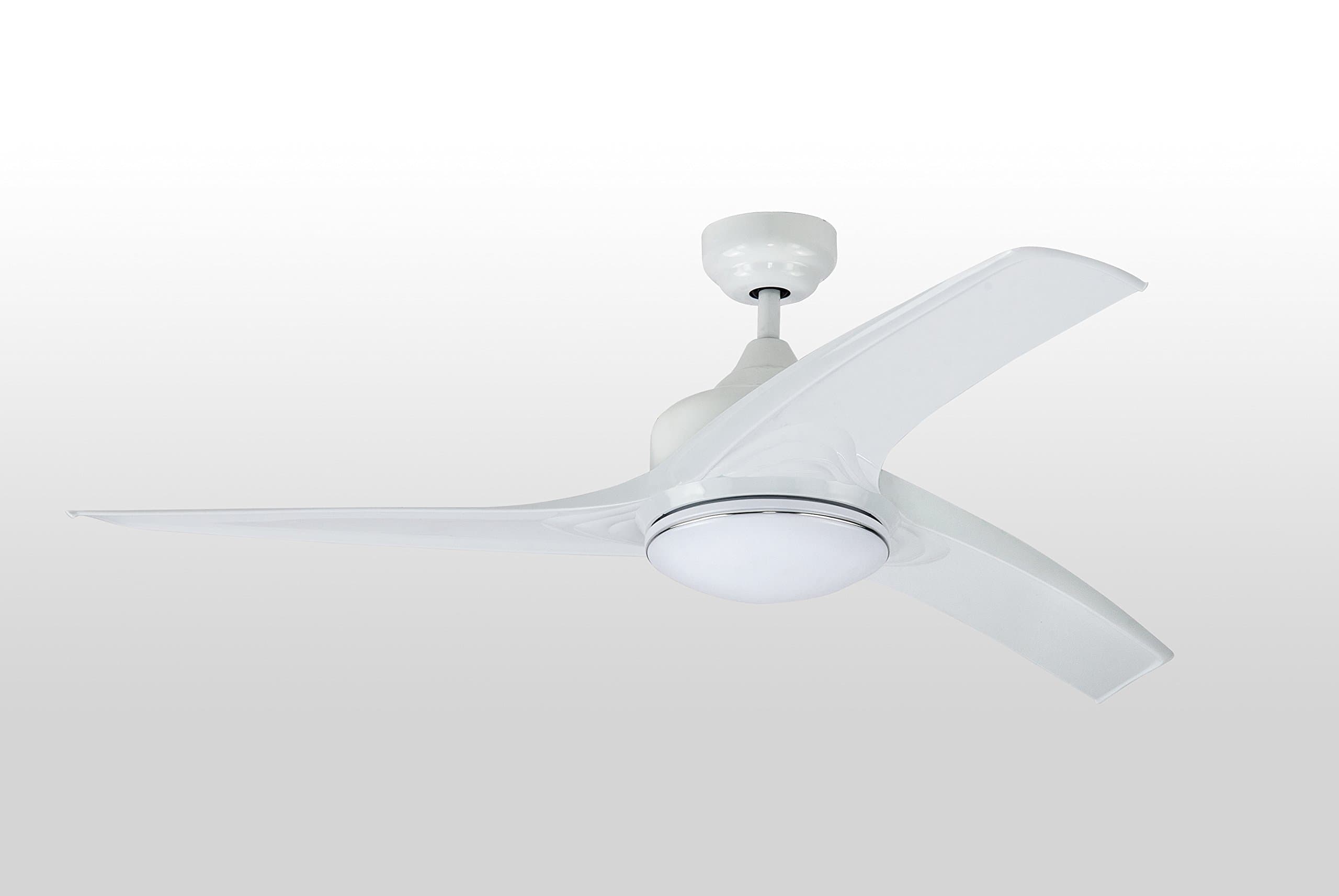 lightingindoors 52" DC Brushless Ceiling Fan with 3 Blades and Single Light Kit