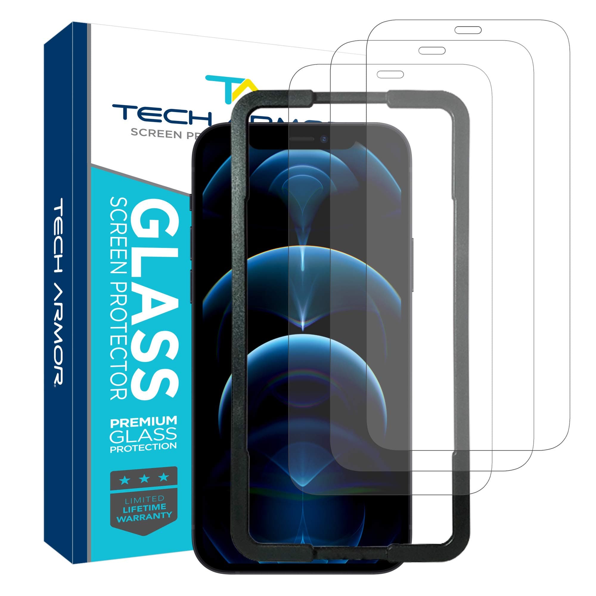 Ballistic Glass Screen Protector Designed for Apple iPhone 12 Pro Max 6.7 Inch 3 Pack Tempered Glass 2020