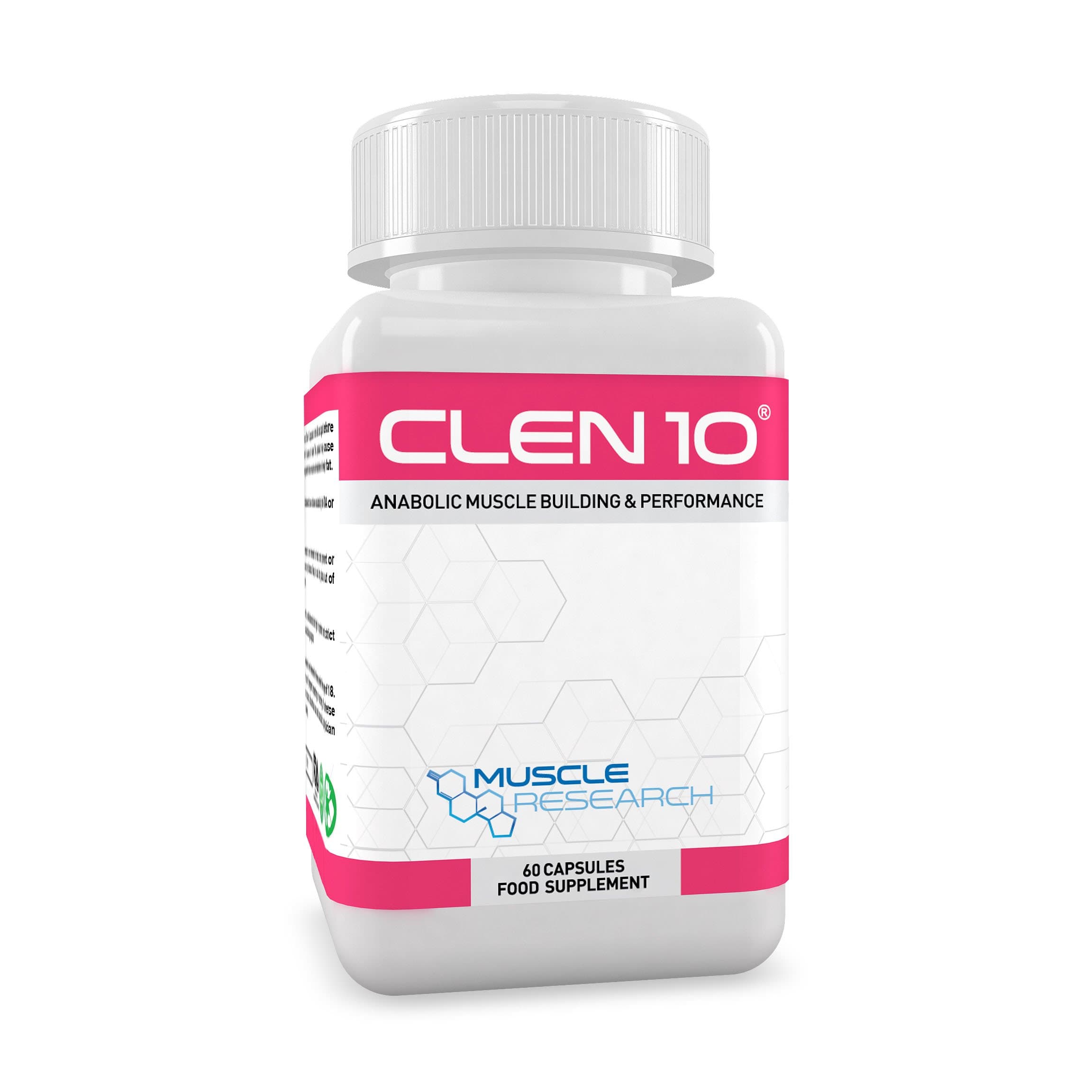CLEN 10 - Legal Bodybuilding Supplement for Men & Women - 60 Vegetarian Capsules - UK Manufactured - 30 Days Supply