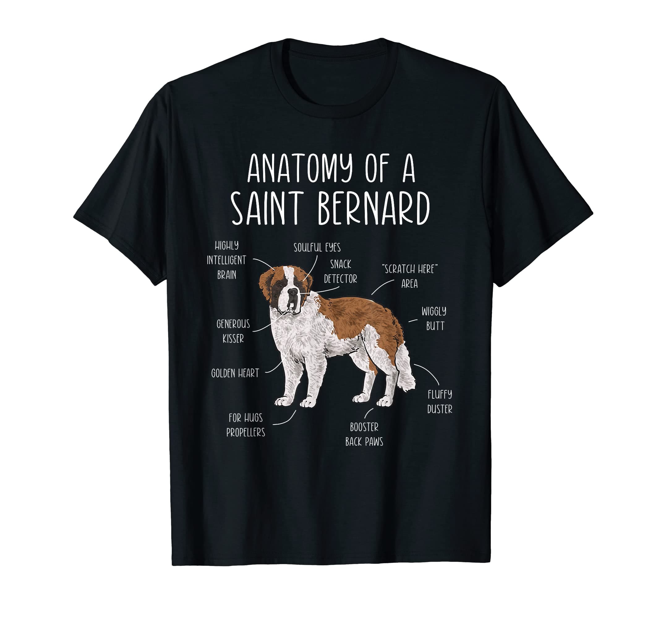 St. Bernard Gifts & AccessoriesAnatomy Of A Saint Bernard Dog St. Bernard T-Shirt