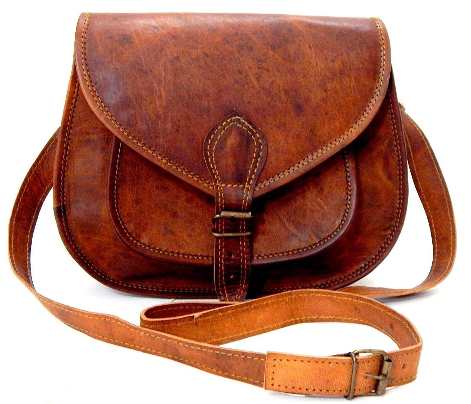 CH Leather Purse Women Shoulder Bag Crossbody Satchel Ladies Tote Travel Purse Genuine Leather (7X9X3)