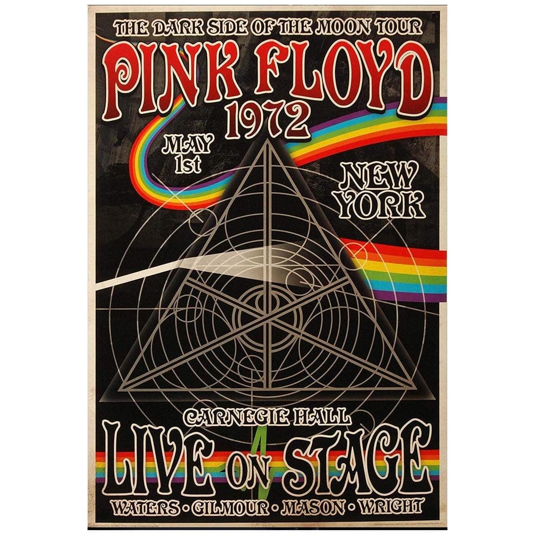 RV Mart Pink Floyd Rock Band Music Wall Poster A4 Size