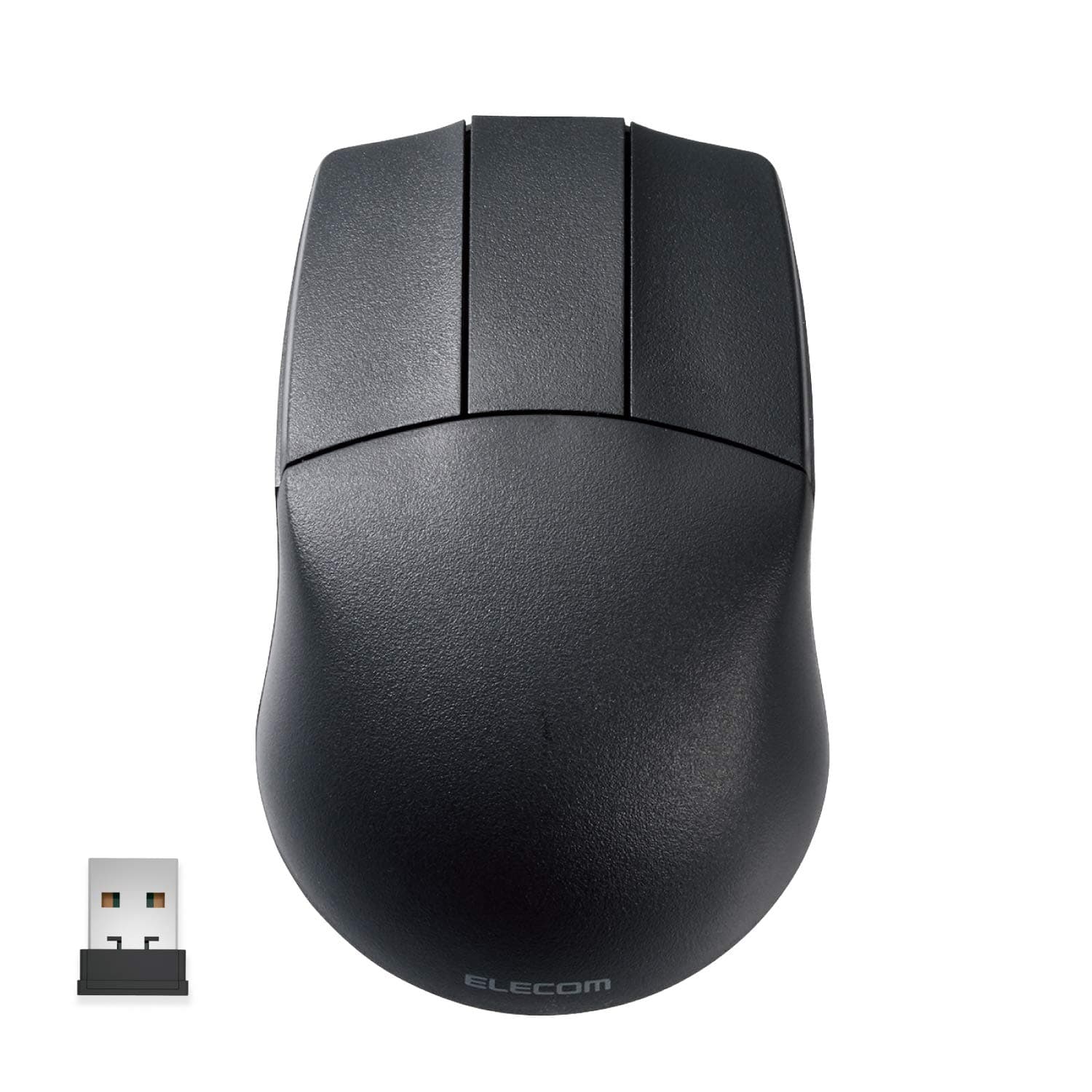 ELECOM -Japan Brand- Wireless 2.4GHz Connection, Basic 3D-CAD Mouse, No Scroll Wheel, 3 Button Computer Mouse with Smooth Optical Tracking, Blue LED, 600/1200 DPI, for Windows/Mac (M-CAD01DBBK)