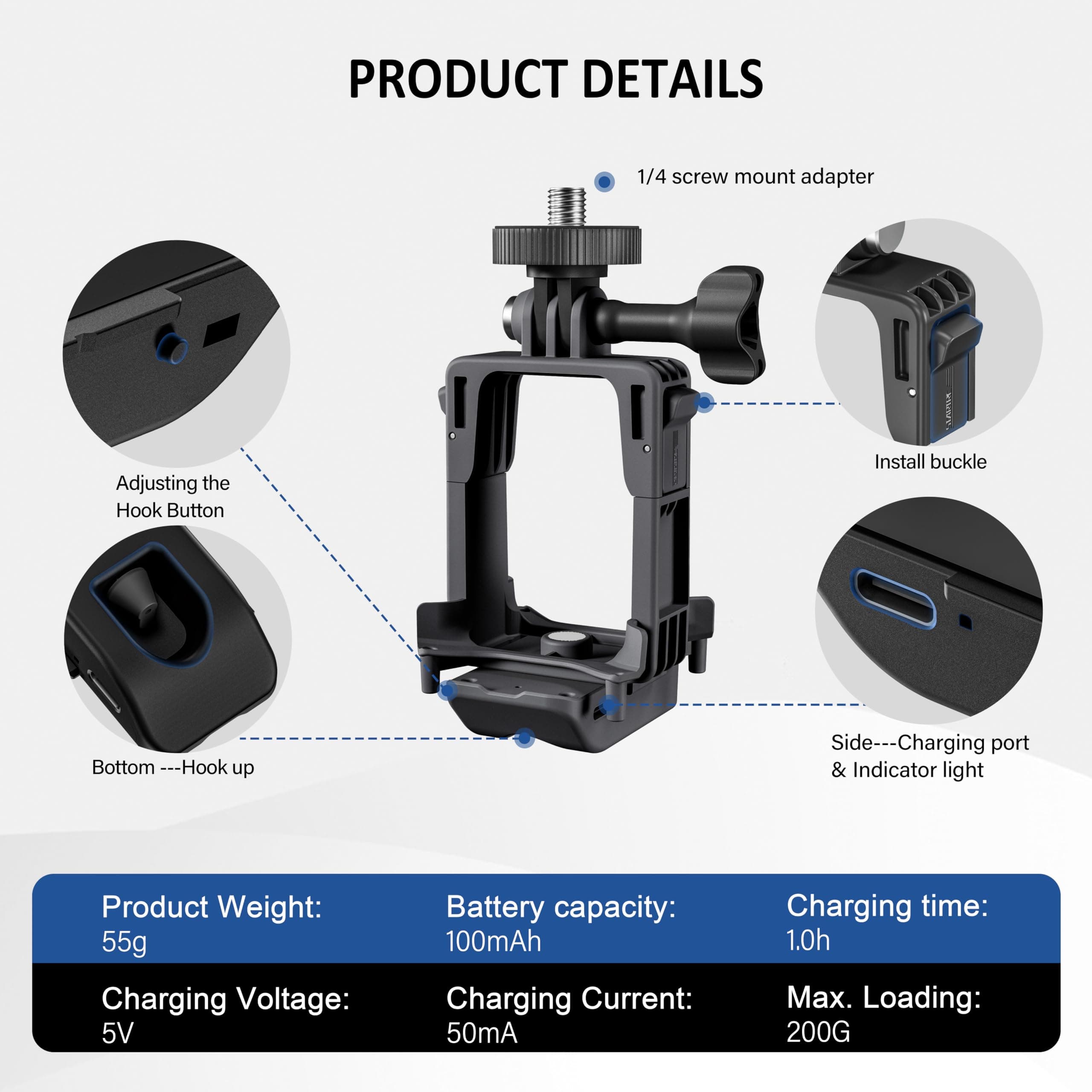 Drone Airdrop System for DJI Avata 2, Drop Release for DJI Avata 2, Transport Release Accessories, 2in1Tripod Mount Adapter for DJI Action 4/3 for Gopro , airdrop release for Avata 2(Fishing