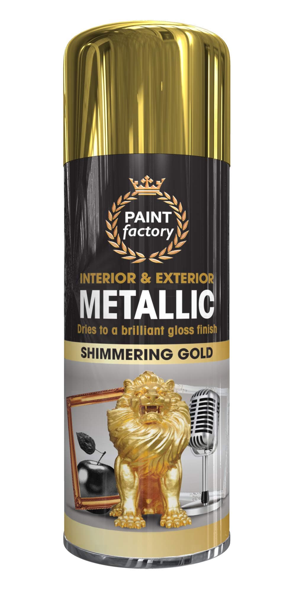 Metallic Spray Paint 400 ml (Shimmering Gold)