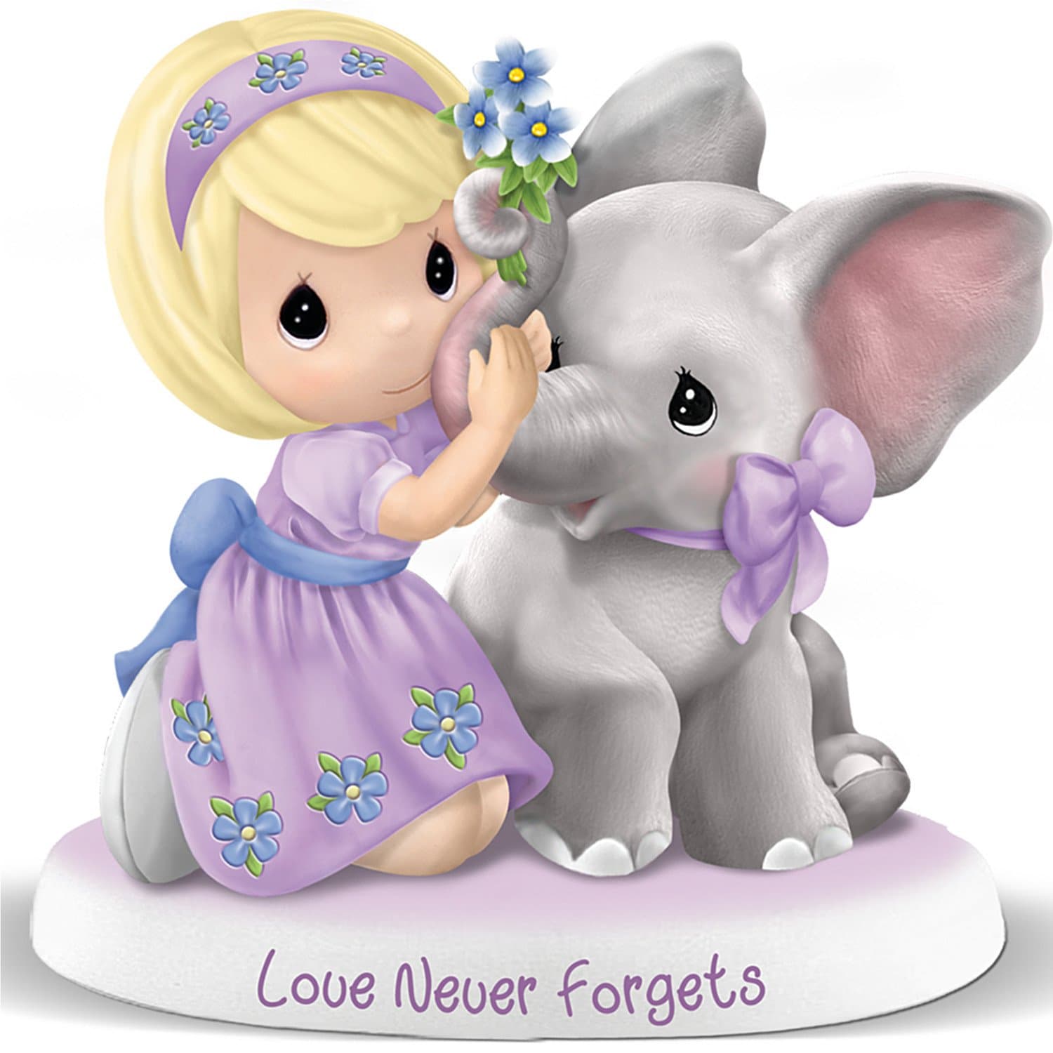The Hamilton Collection Figurine: Precious Moments Love Never Forgets Alzheimer's Benefit Figurine