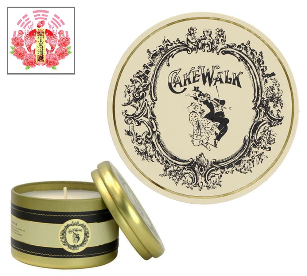 Cake Walk Candle by Modern Alchemy DL & Co & Original Artwork Chinese Love Spell Card Gift Set
