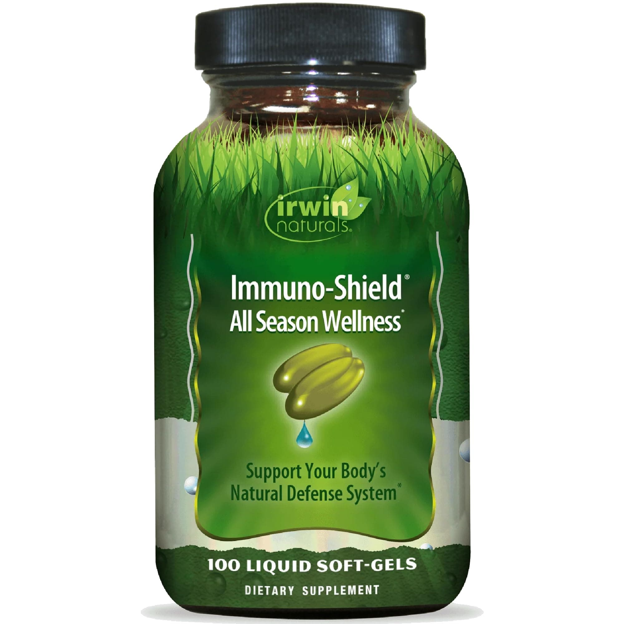 Irwin Naturals Immuno-Shield All Season Wellness for Body's Natural Defense System - 100 Liquid Softgels