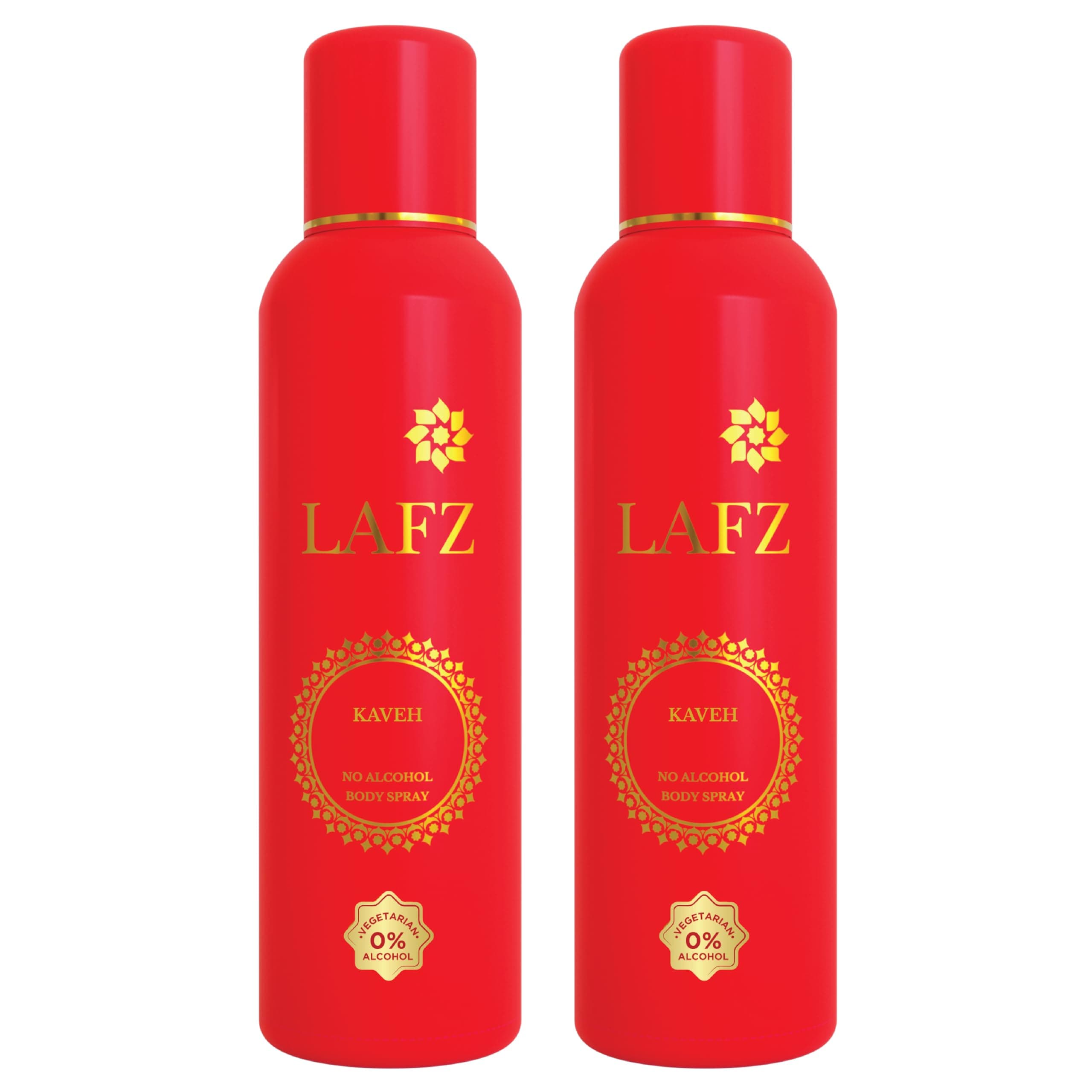 LAFZ No Alcohol Deodorant Body Spray For Men & Women, Combos (Kaveh Pack of 2)