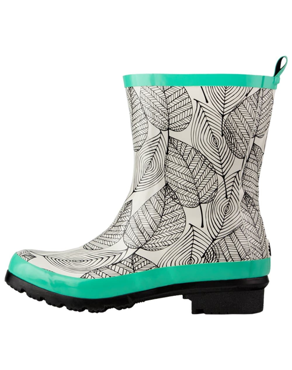Oakiwear Women's Noxon Rubber Rain Boots, Mint Leaf, 6