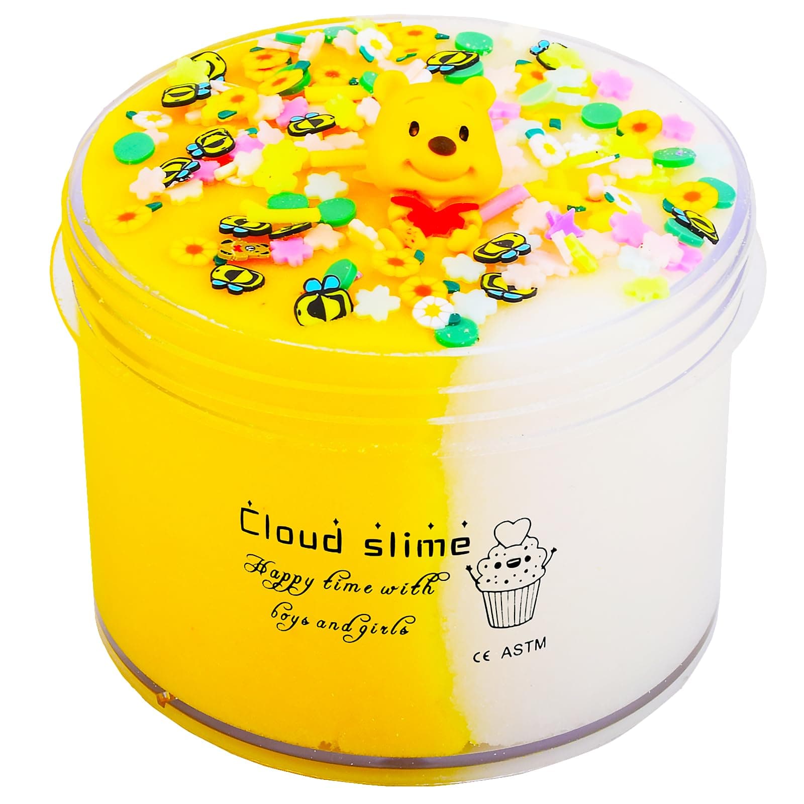 Yellow Cloud Slime Party Favors Gift for Kids' Parties - Super Soft DIY Stress Relief Toys for Girls & Boys (7oz/200ML)