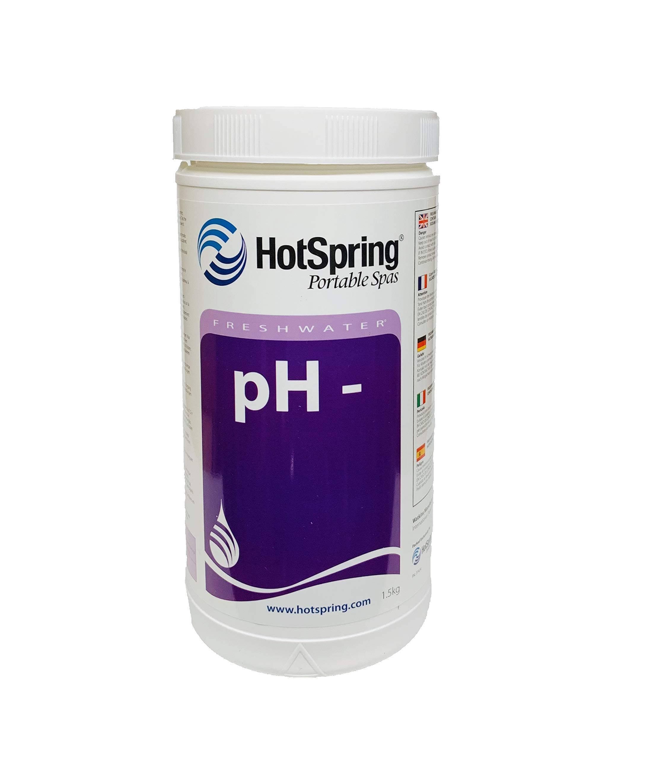 Hot SpringFreshwater PH Minus 1.5kg - Decreaser for Hot Tub Pool Tubs Spa Springs
