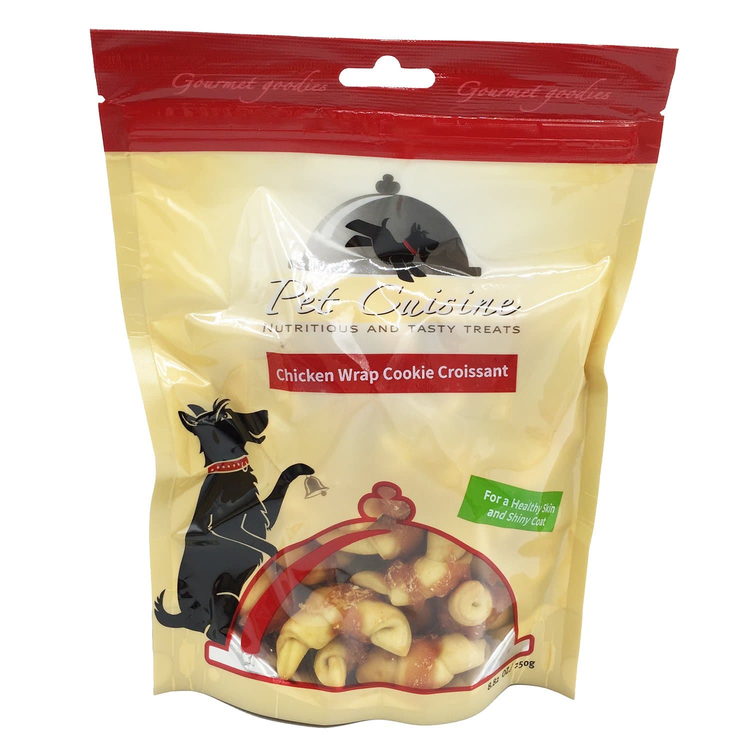 Pet Cuisine Premium Dog Treats Puppy Chews Snacks, Chicken Jerky Biscuits, 12oz (Chicken Wrap Cookie Croissant,8.8 oz)