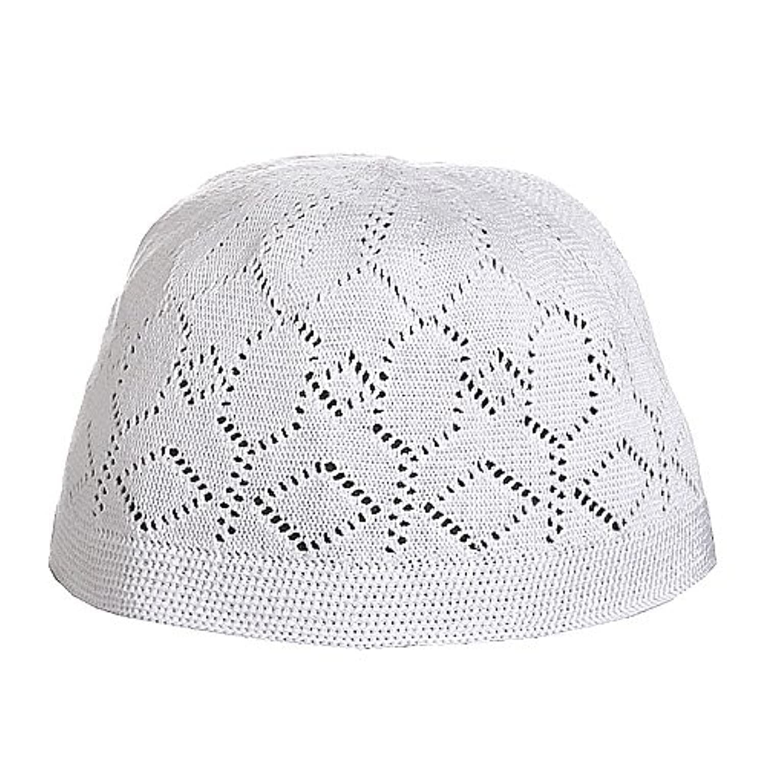 Islamic Muslim Knitting Kufi Topi Prayer Hat Crochet Taqiyah Takke Skull Cap