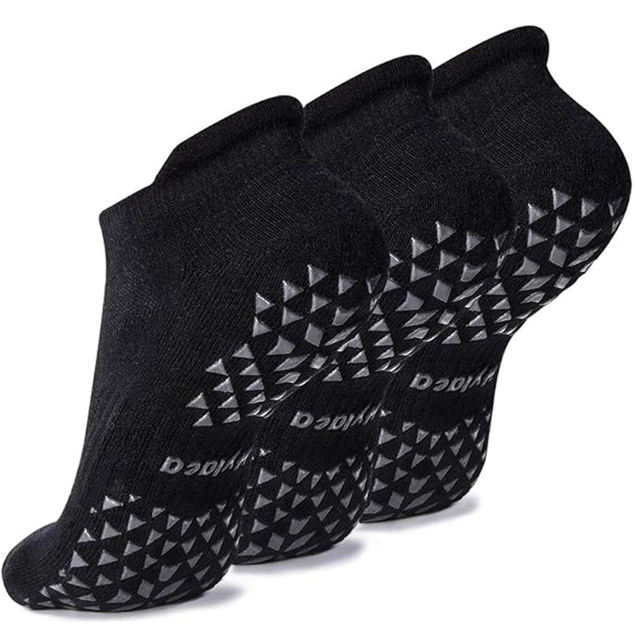 Unisex Non Slip Socks with Grip for Yoga, Hospital, Pilates, Barre | Ankle, Cushioned