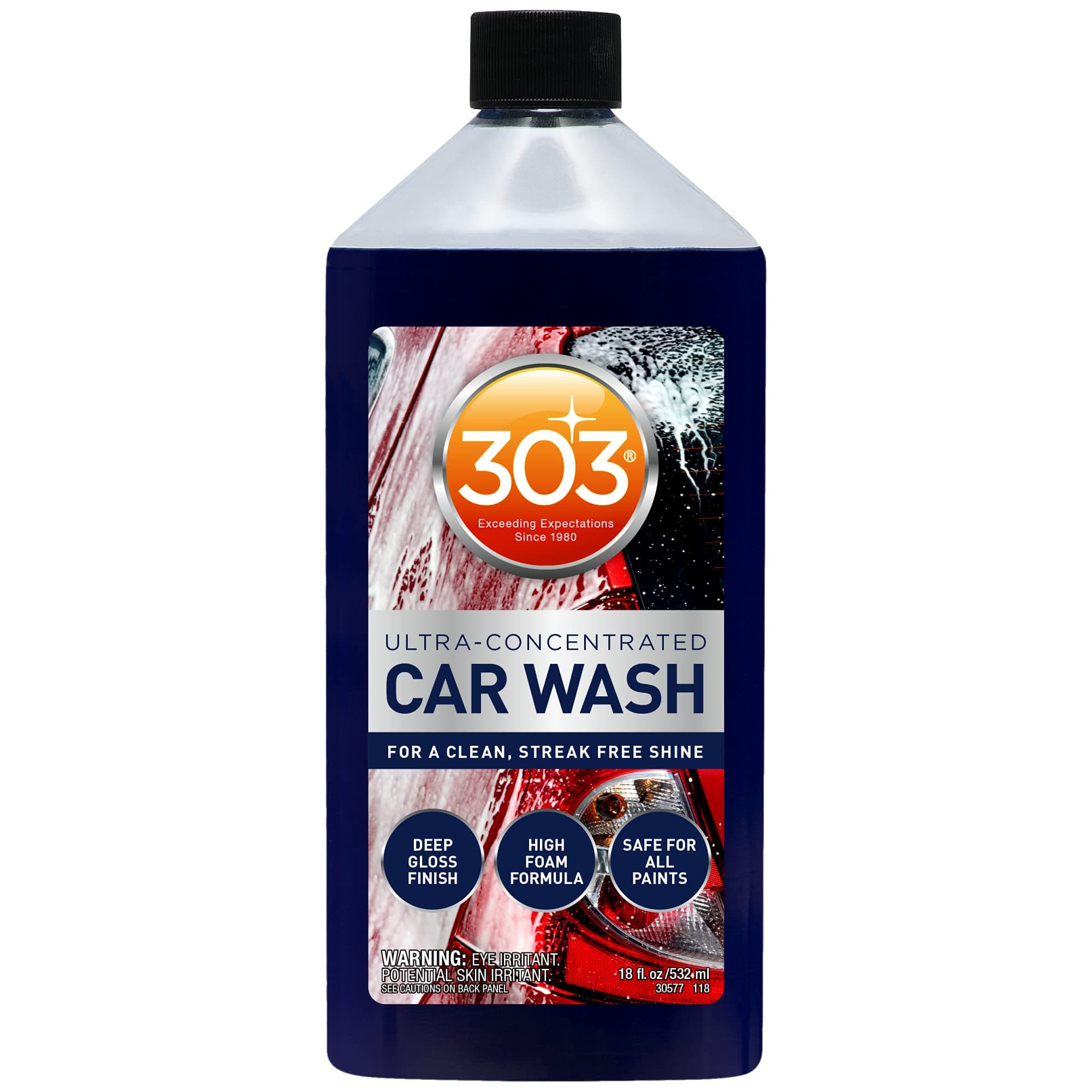303 Products Car Wash With Wash Mitt, Blue, 18 Fl Oz, 30577