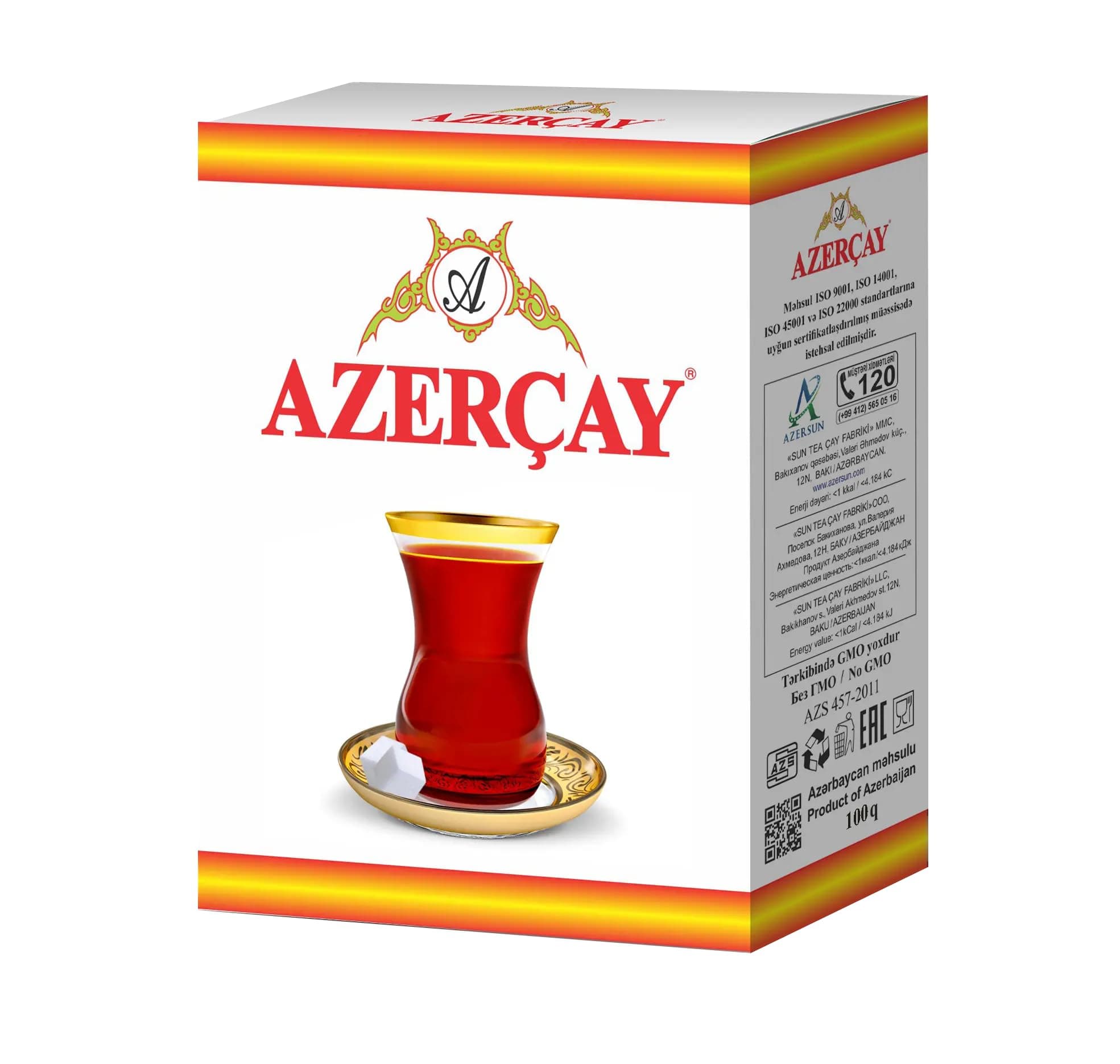 Azercay Flavoured 100 Gr Bergamot Black Tea