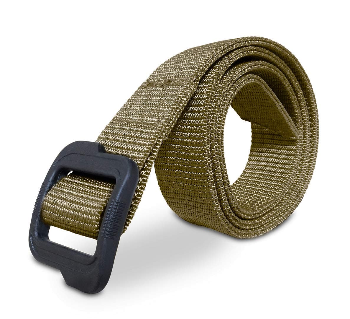Tactical Belt, 1.5-inch Nylon Gun Belts for Men, 2-Ply EDC Belt with Adjustable Plastic Buckle
