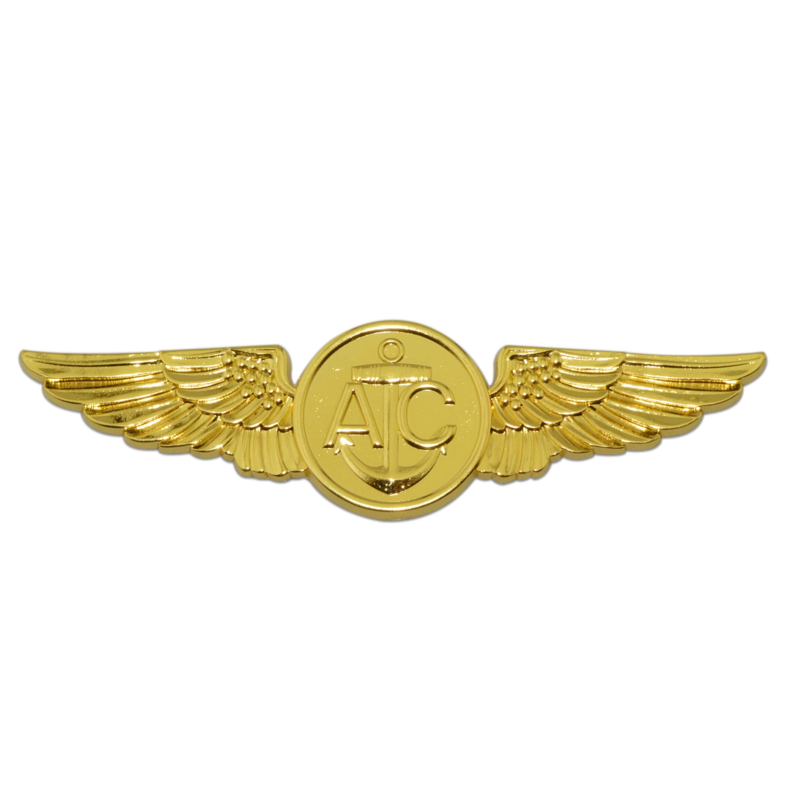 Navy Aircrew Gold Metal Auto Emblem