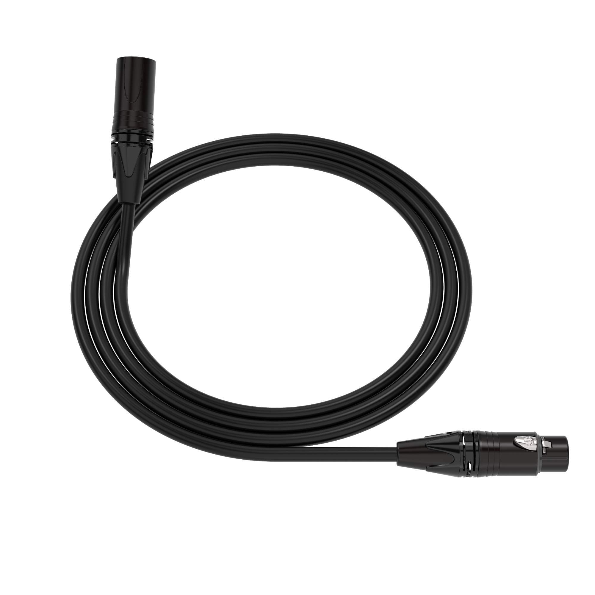 Mogami 2549 Professional Studio Microphone Cable | XLR Male 3-Pin to XLR Female 3-Pin | Neutrik Gold | 1 Feet | Black | Assembled in The USA