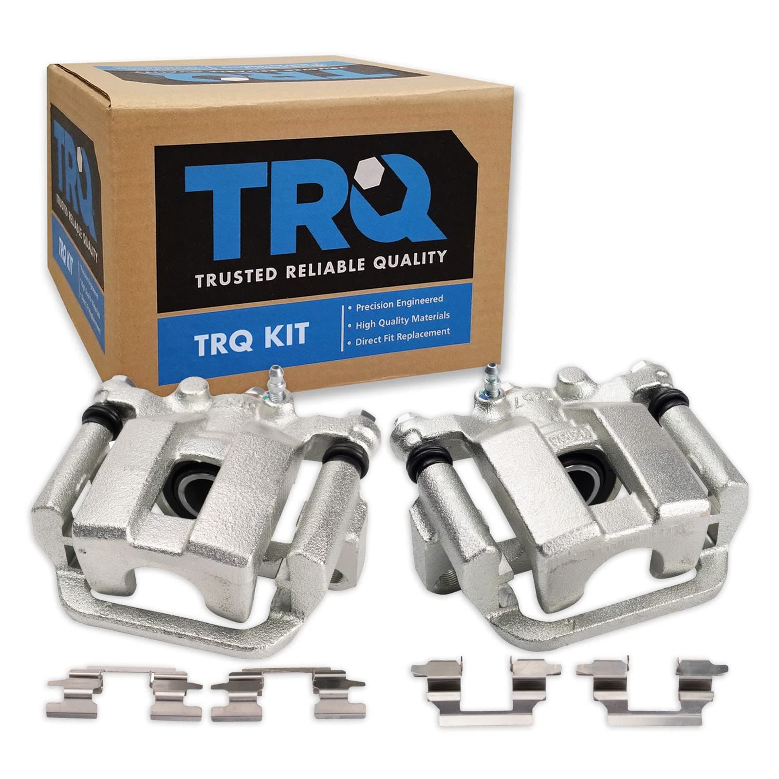 TRQ Rear Brake Caliper Set Compatible with 2013-2021 Nissan LEAF 2014-2020 Rogue 2017-2022 Rogue Sport